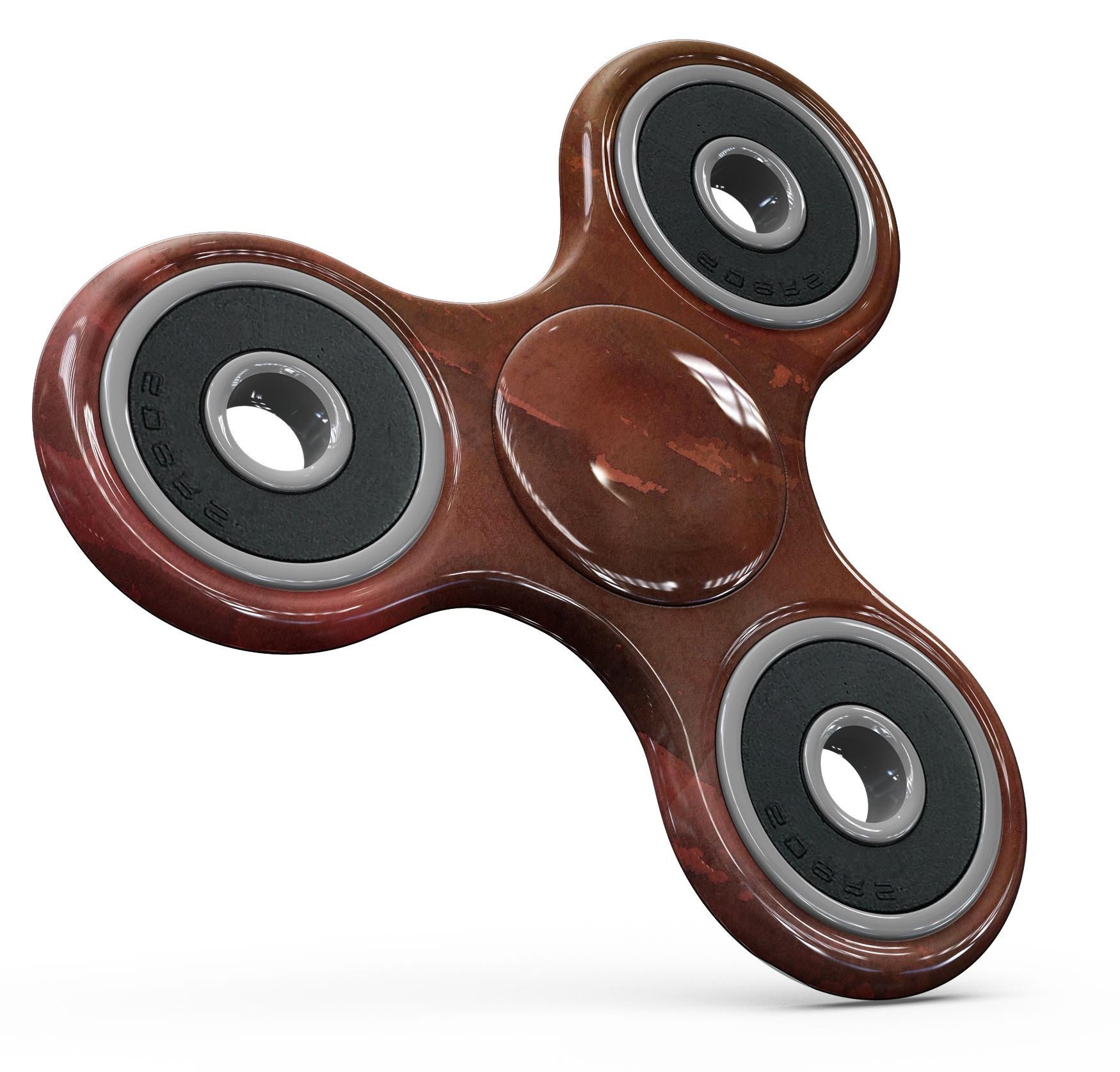 Blushed Red Absorbed Watercolor Texture skin for fidget spinner, showcasing vibrant colors and a smooth finish.