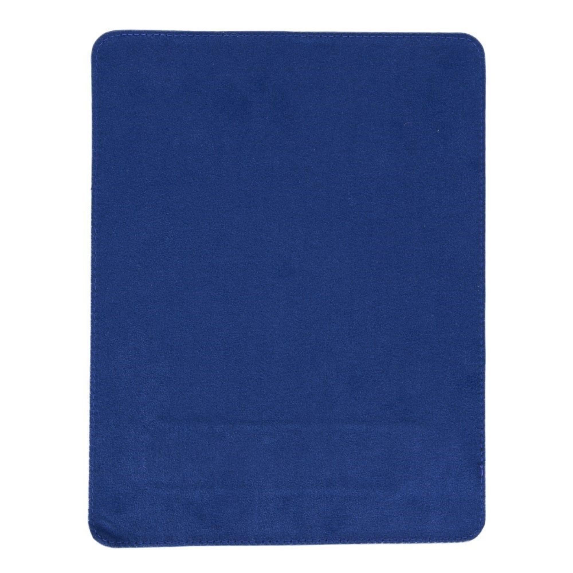 Boulder Full-Grain Leather Mouse Pad with ergonomic hand support, showcasing its luxurious texture and non-slip base.