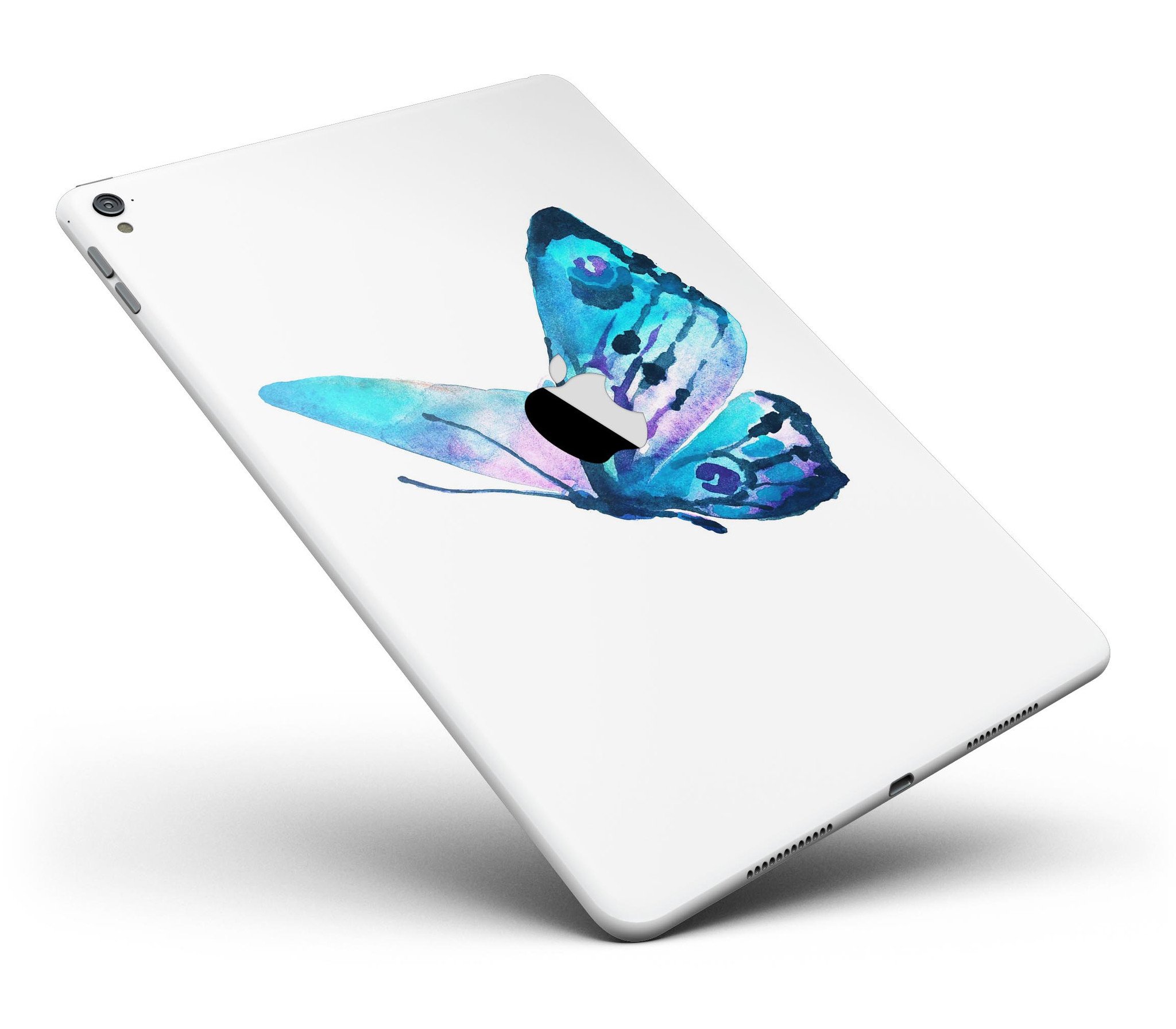 Bright Graceful Butterfly Full Body Skin for iPad Pro, showcasing vibrant colors and intricate butterfly design.