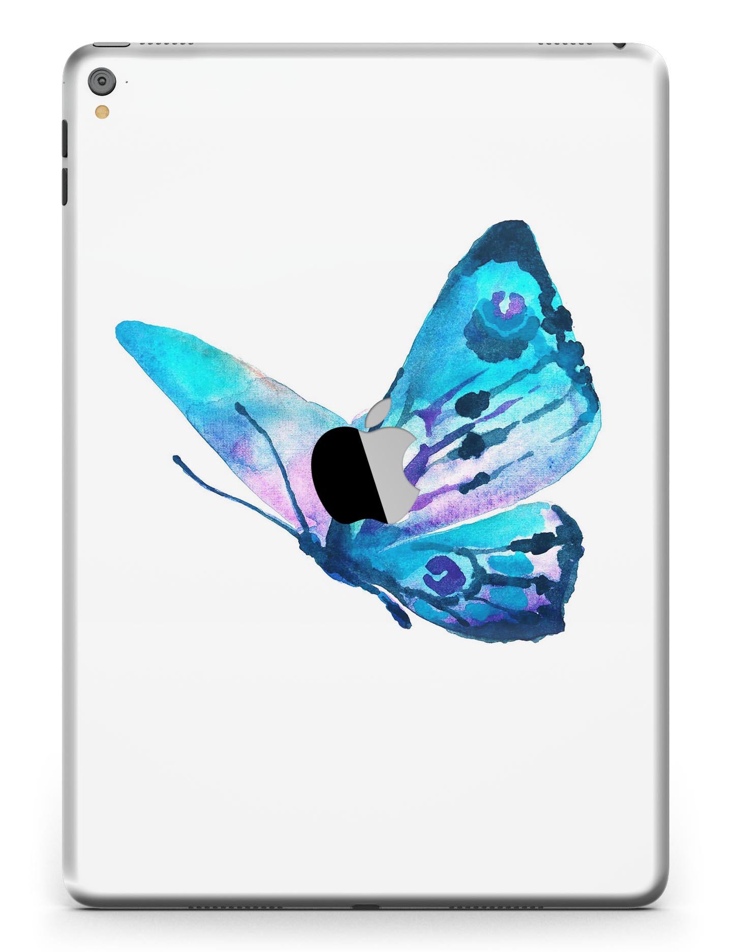 Bright Graceful Butterfly Full Body Skin for iPad Pro, showcasing vibrant colors and intricate butterfly design.