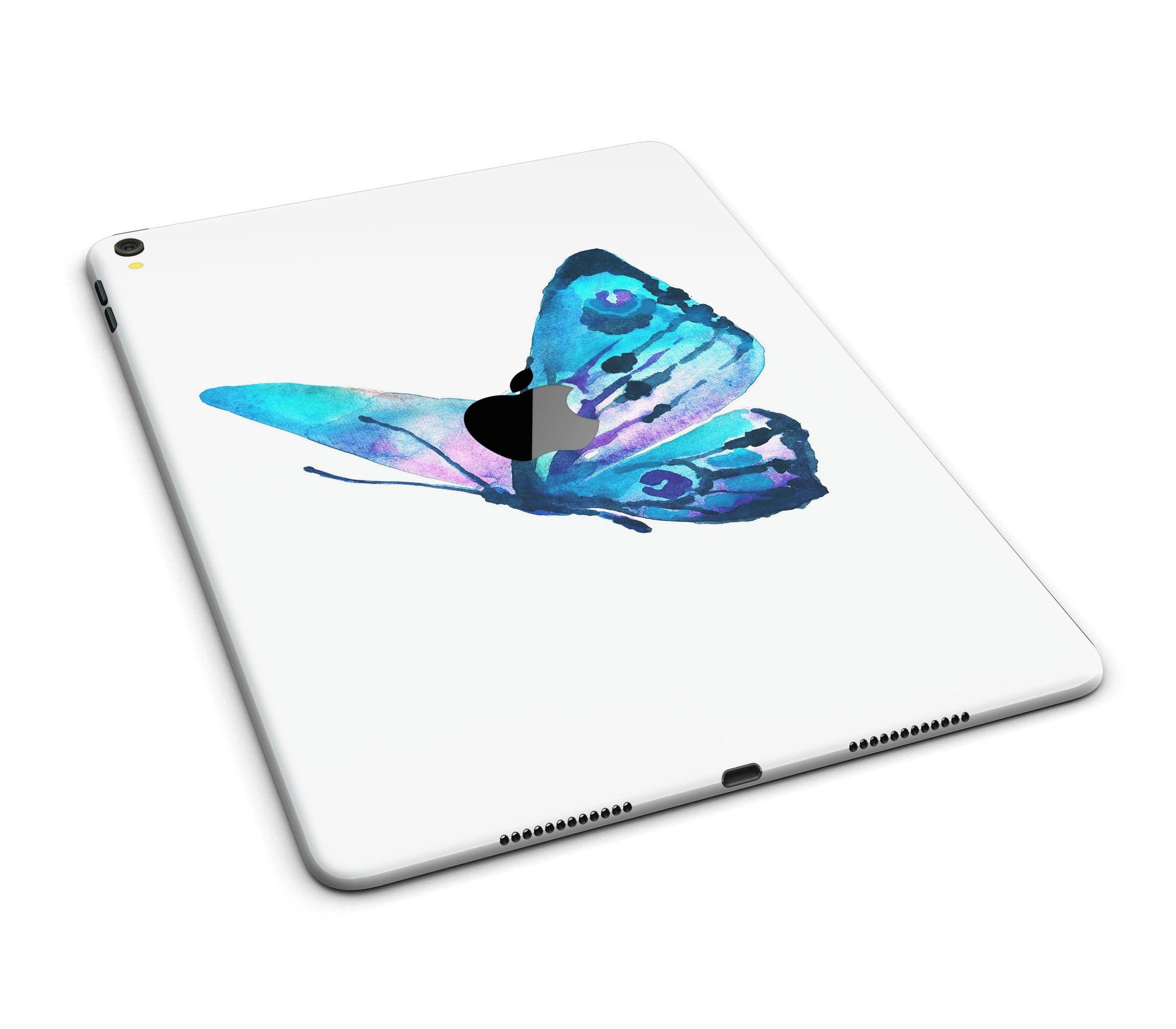 Bright Graceful Butterfly Full Body Skin for iPad Pro, showcasing vibrant colors and intricate butterfly design.