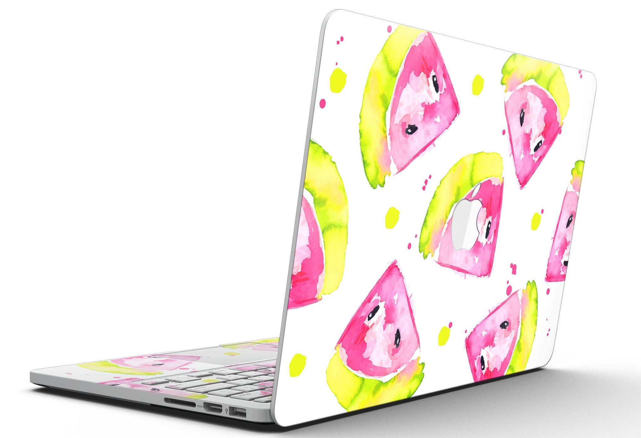 Bright Highlighter WaterColor skin for MacBook Pro with Retina Display, showcasing vibrant colors and a sleek design.