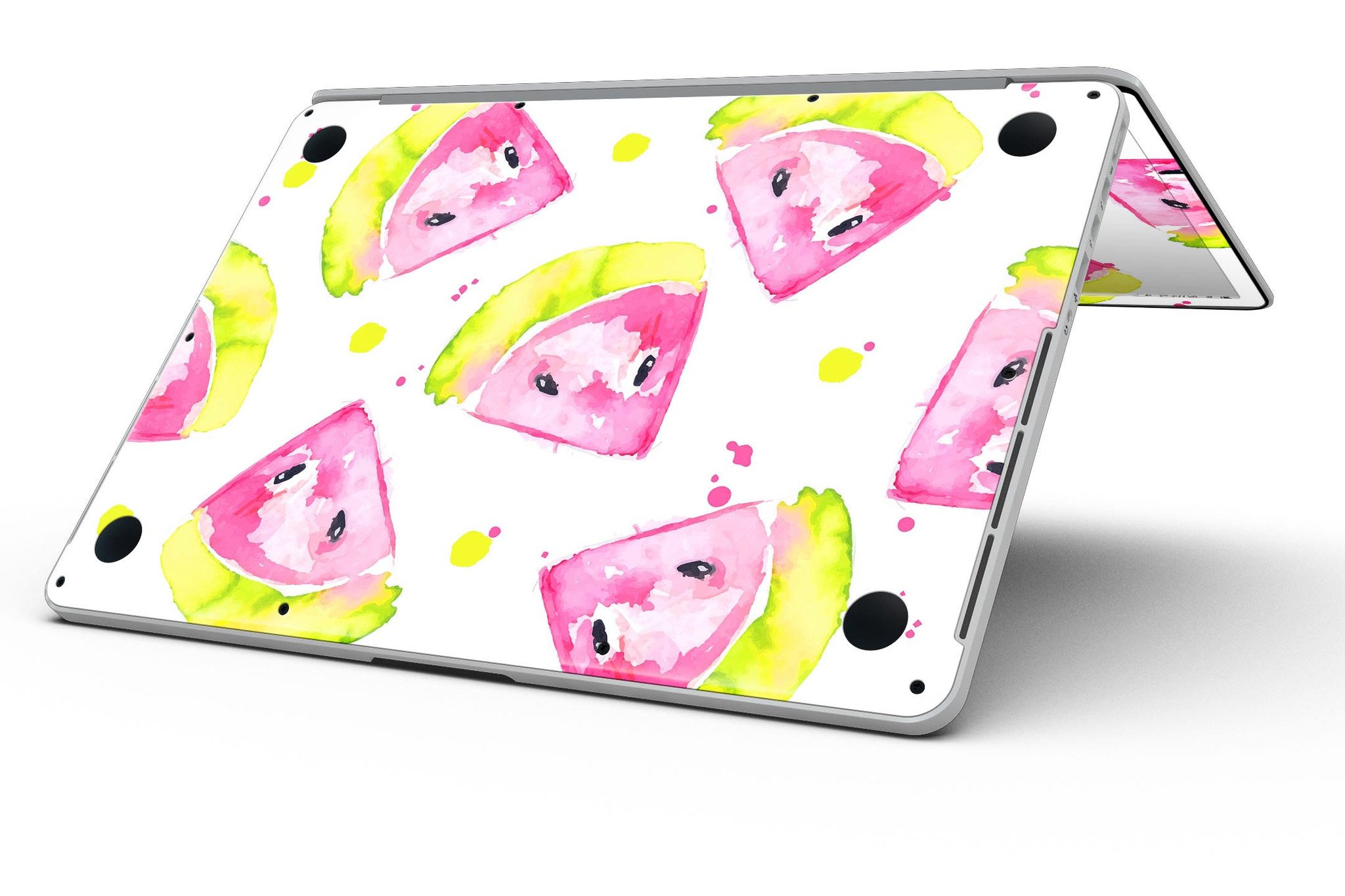 Bright Highlighter WaterColor skin for MacBook Pro with Retina Display, showcasing vibrant colors and a sleek design.