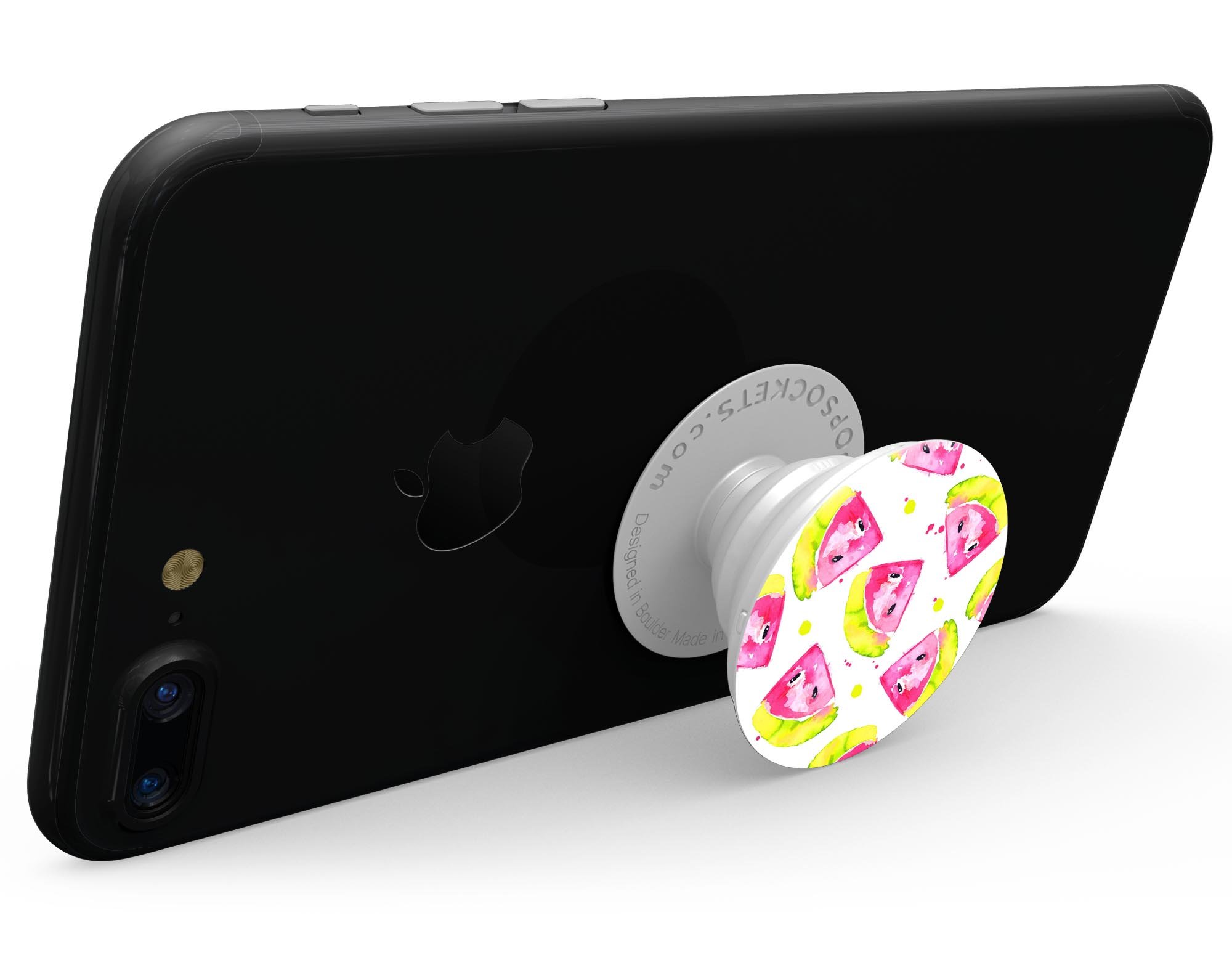 Bright Highlighter WaterColor-Melins Skin Kit for PopSockets, featuring vibrant colors and a stylish design.