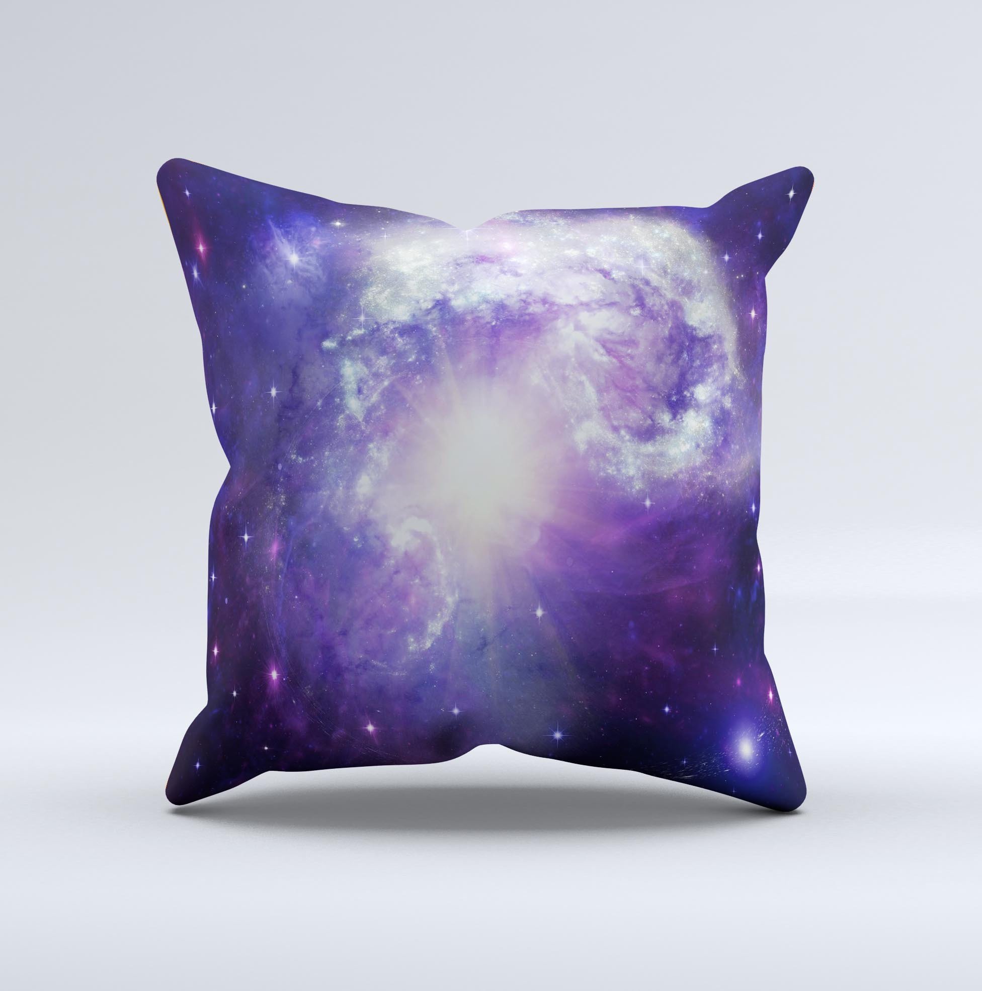 Bright Open Universe Ink-Fuzed Decorative Throw Pillow showcasing vibrant colors and unique design, perfect for home decor.