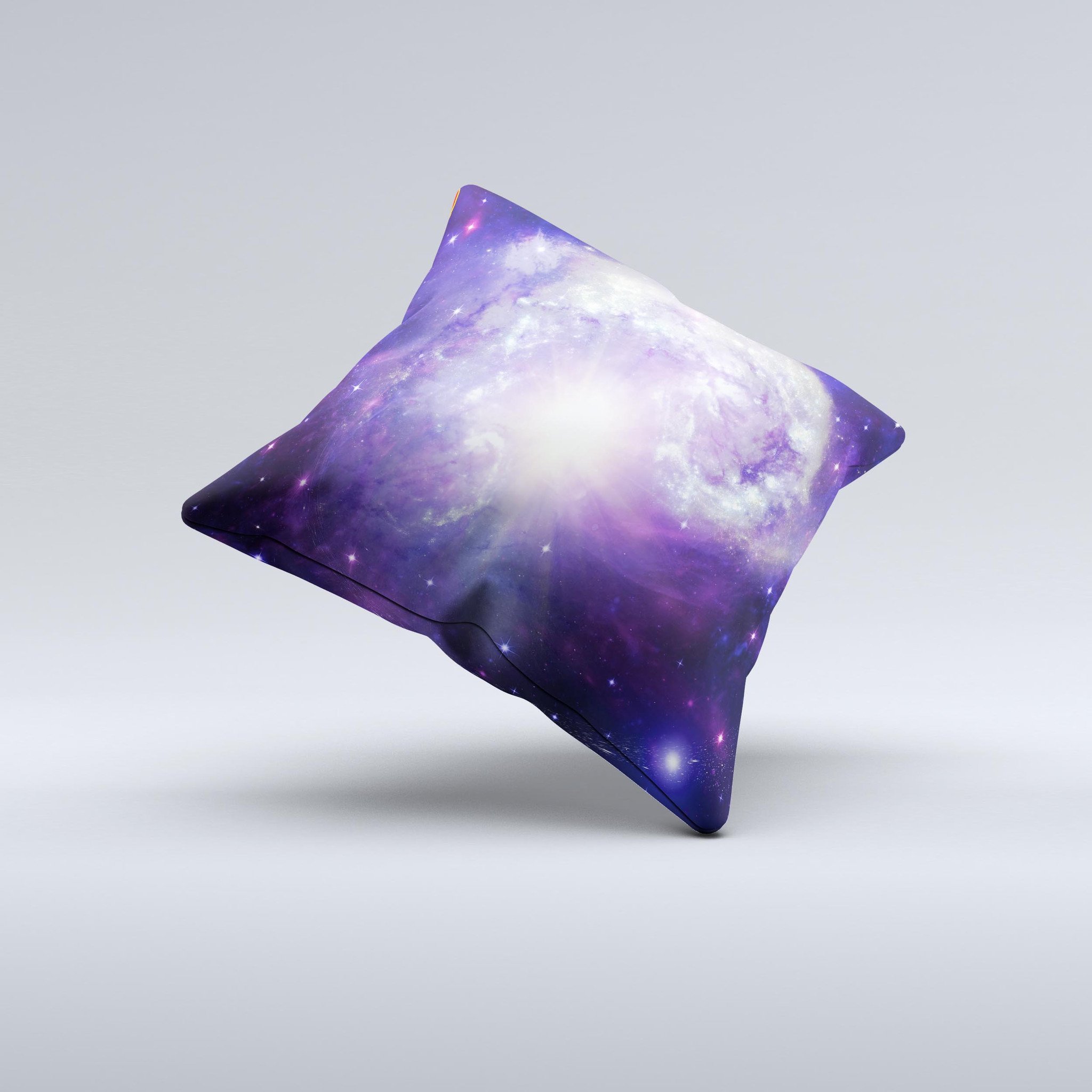 Bright Open Universe Ink-Fuzed Decorative Throw Pillow showcasing vibrant colors and unique design, perfect for home decor.