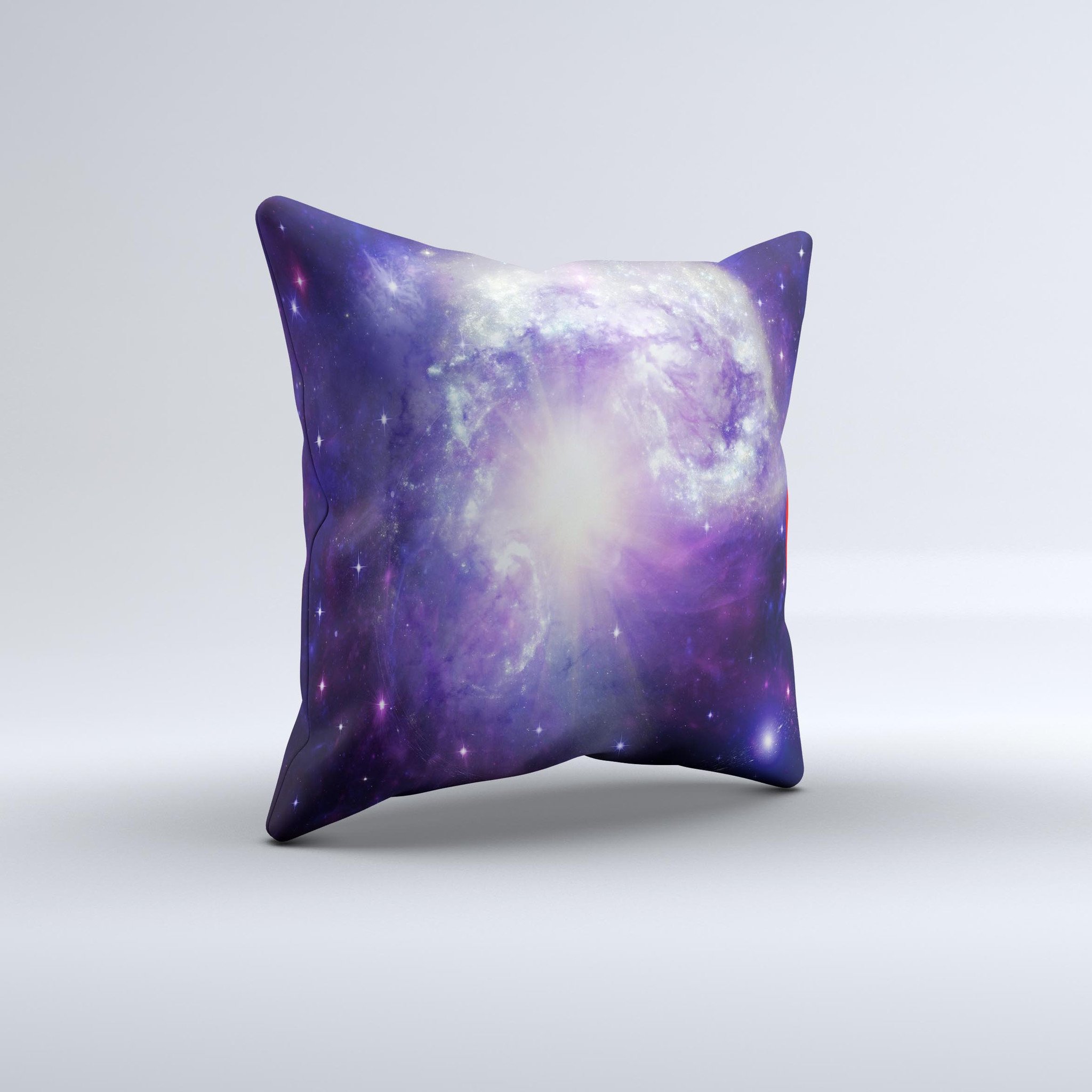 Bright Open Universe Ink-Fuzed Decorative Throw Pillow showcasing vibrant colors and unique design, perfect for home decor.