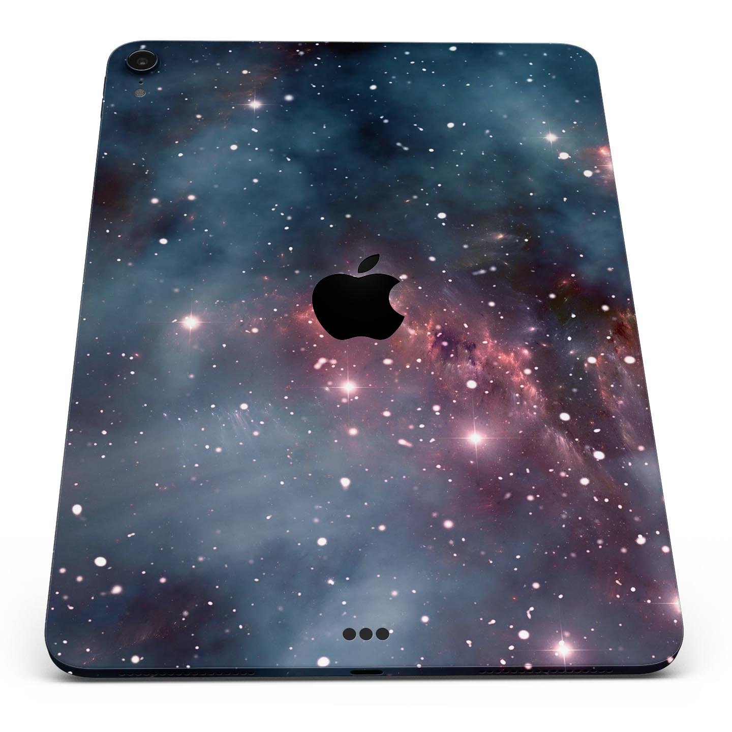 Bright Pink Nebula Skin Decal for Apple iPad Pro, showcasing vibrant colors and a sleek design for full-body protection.