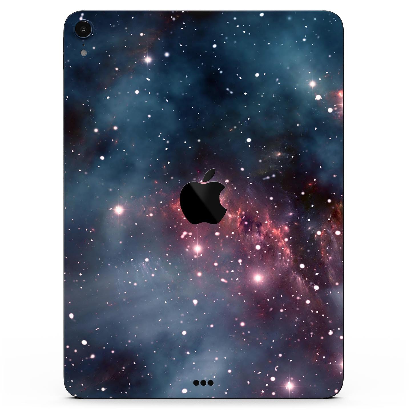 Bright Pink Nebula Skin Decal for Apple iPad Pro, showcasing vibrant colors and a sleek design for full-body protection.