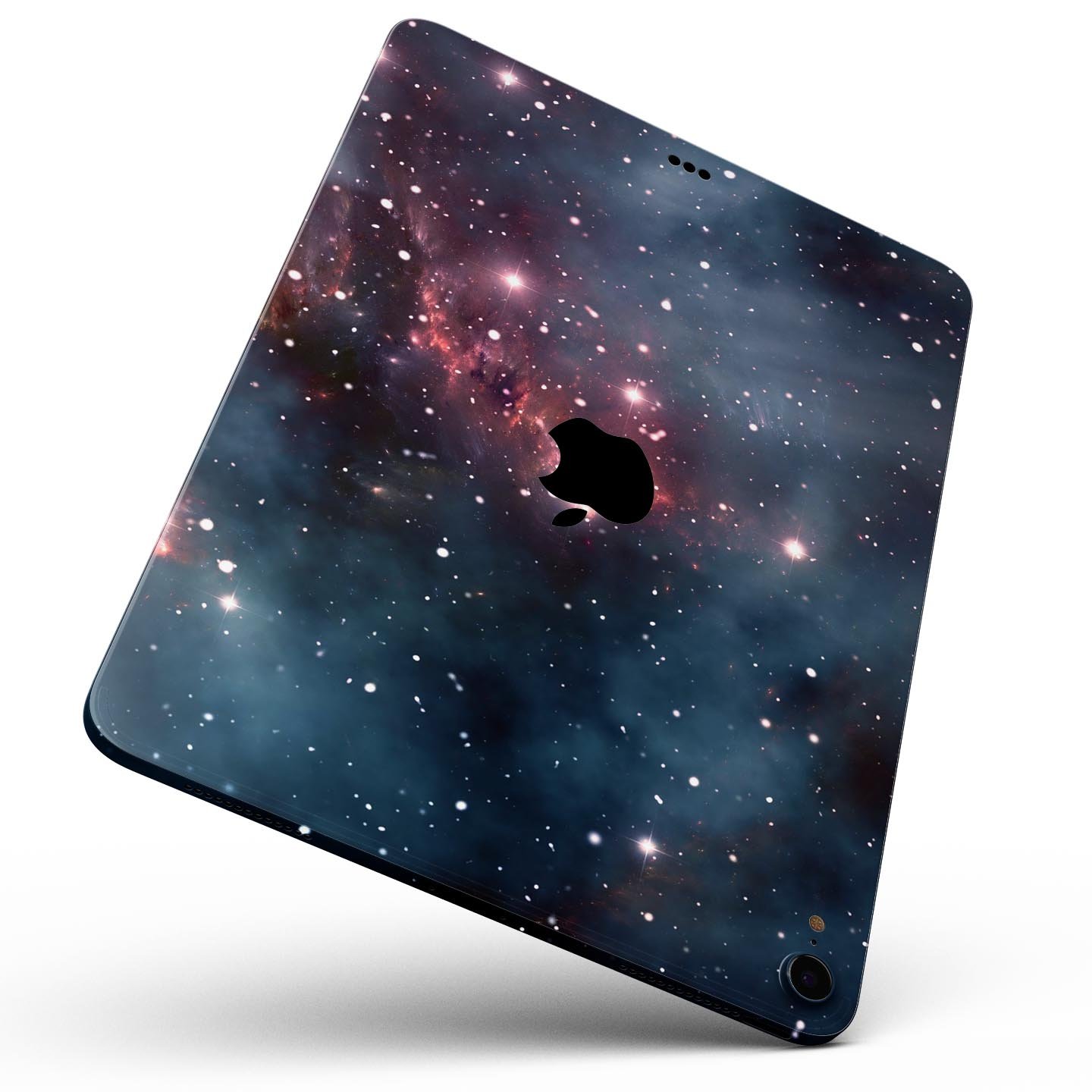 Bright Pink Nebula Skin Decal for Apple iPad Pro, showcasing vibrant colors and a sleek design for full-body protection.