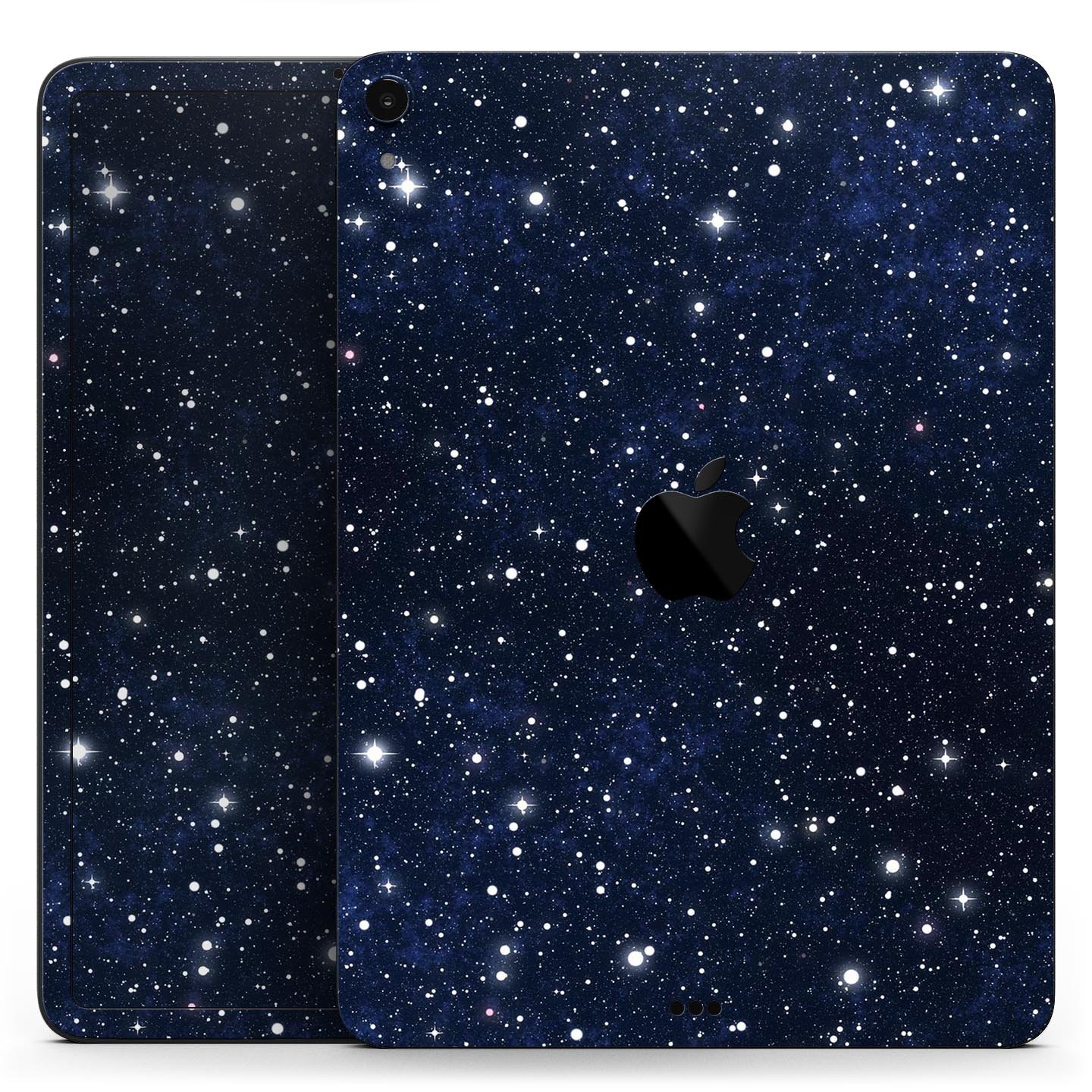 Bright Starry Sky Full Body Skin Decal for Apple iPad Pro 12.9", showcasing a vibrant starry design with premium finish.