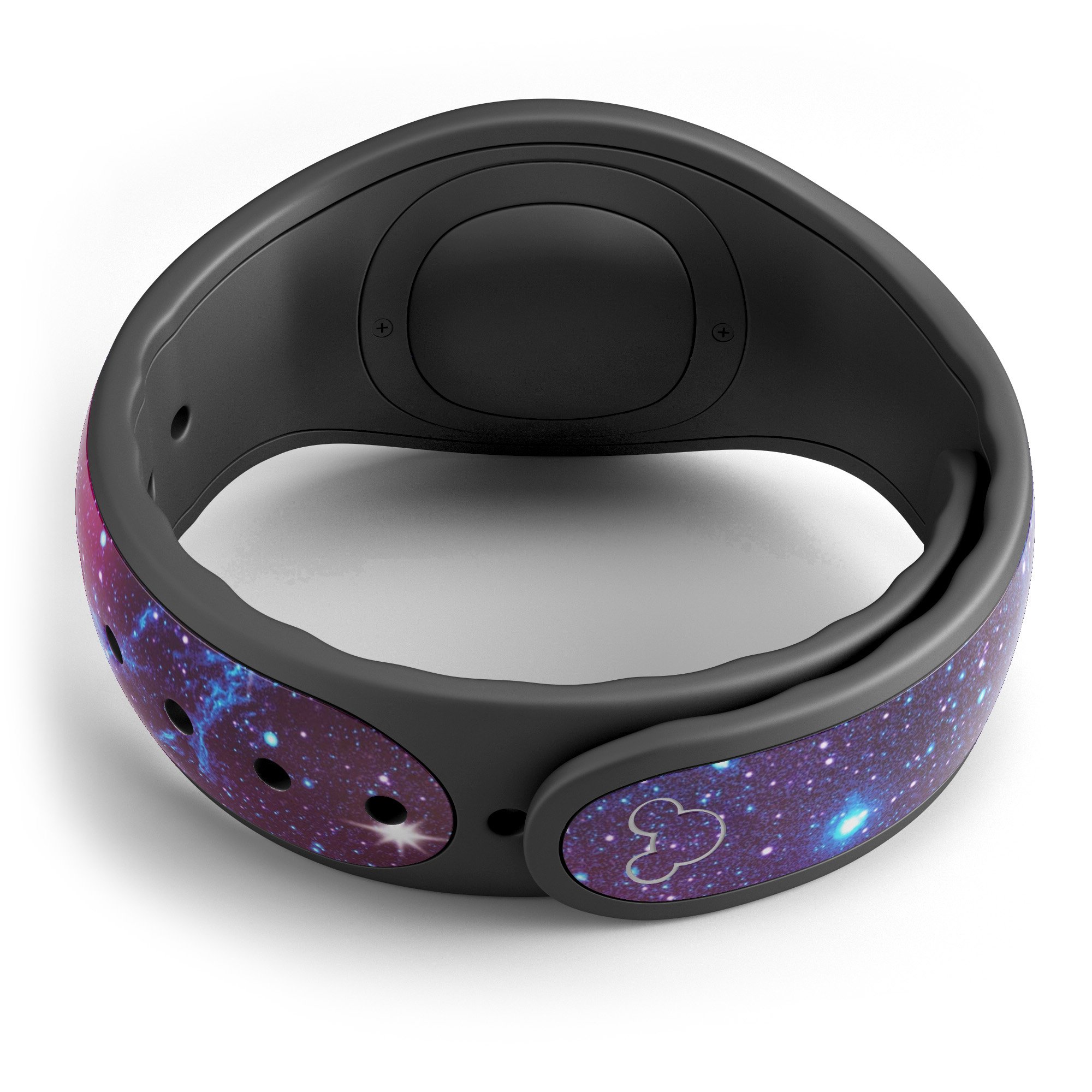 Bright Trippy Space decal skin wrap kit for Disney Magic Band, showcasing vibrant colors and intricate design.