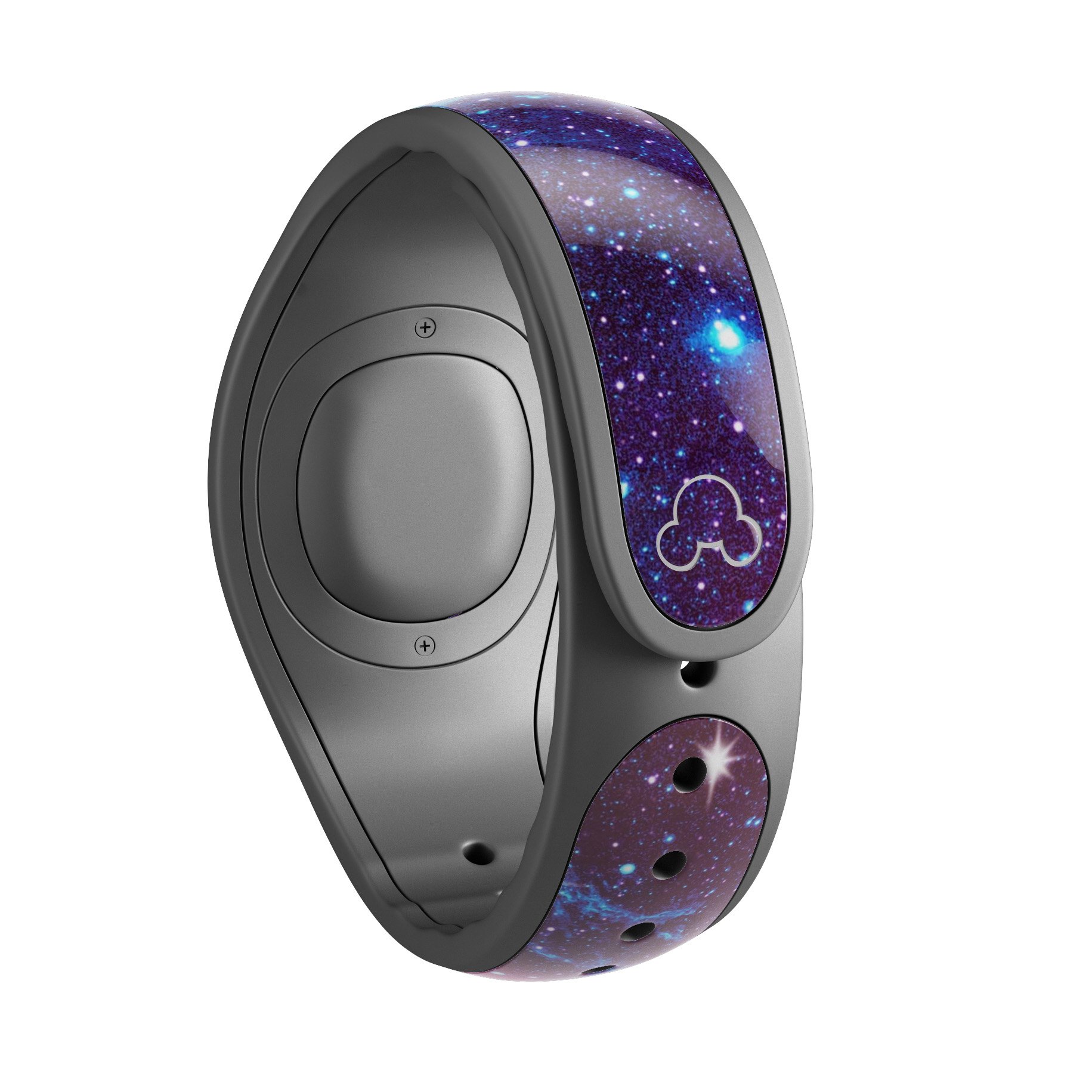 Bright Trippy Space decal skin wrap kit for Disney Magic Band, showcasing vibrant colors and intricate design.