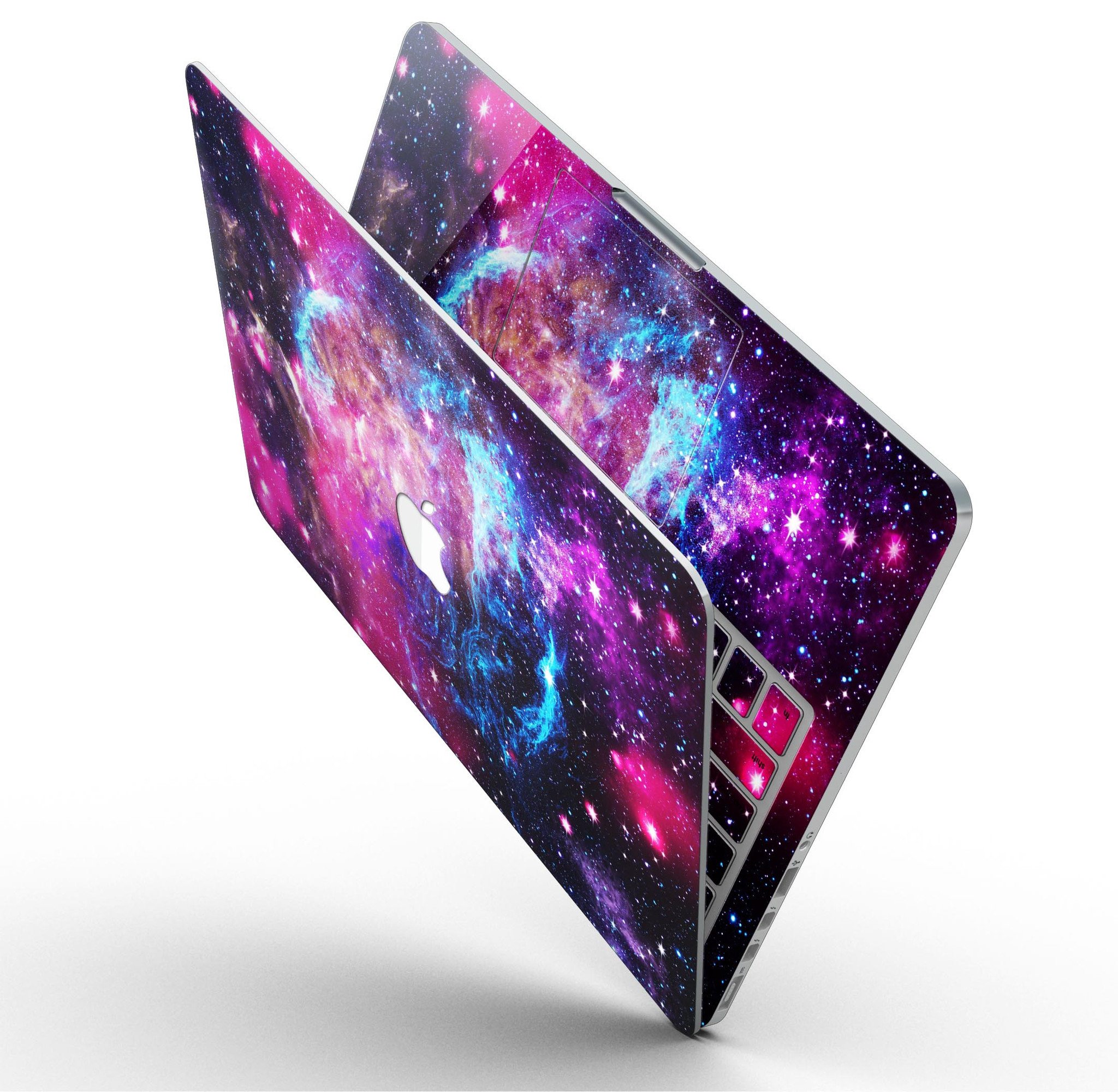 Bright Trippy Space skin for MacBook Pro with Retina Display, showcasing vibrant colors and unique design.