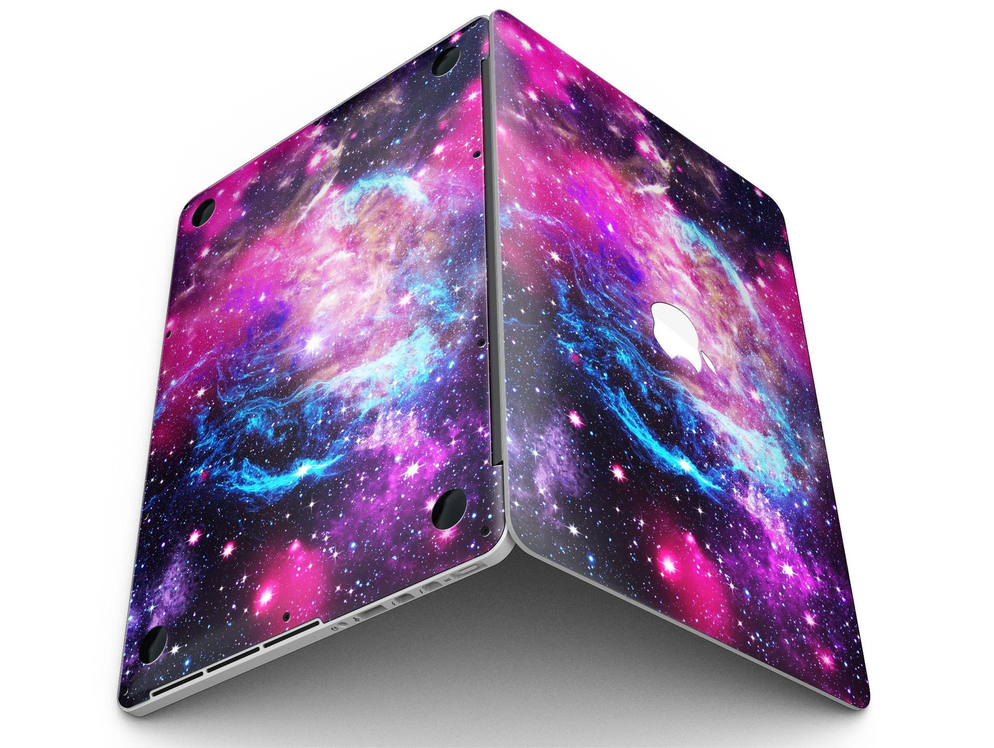 Bright Trippy Space skin for MacBook Pro with Retina Display, showcasing vibrant colors and unique design.