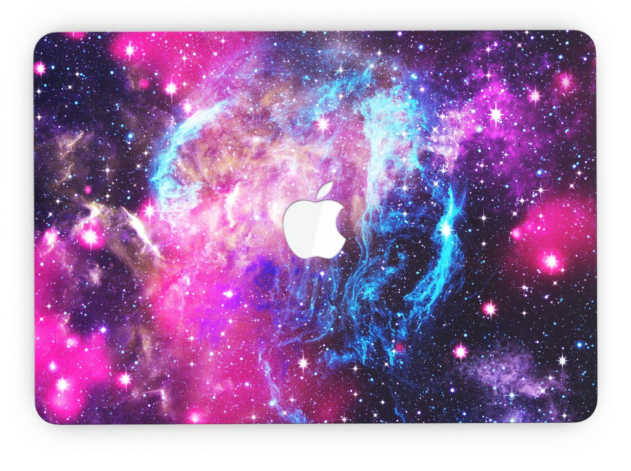 Bright Trippy Space skin for MacBook Pro with Retina Display, showcasing vibrant colors and unique design.