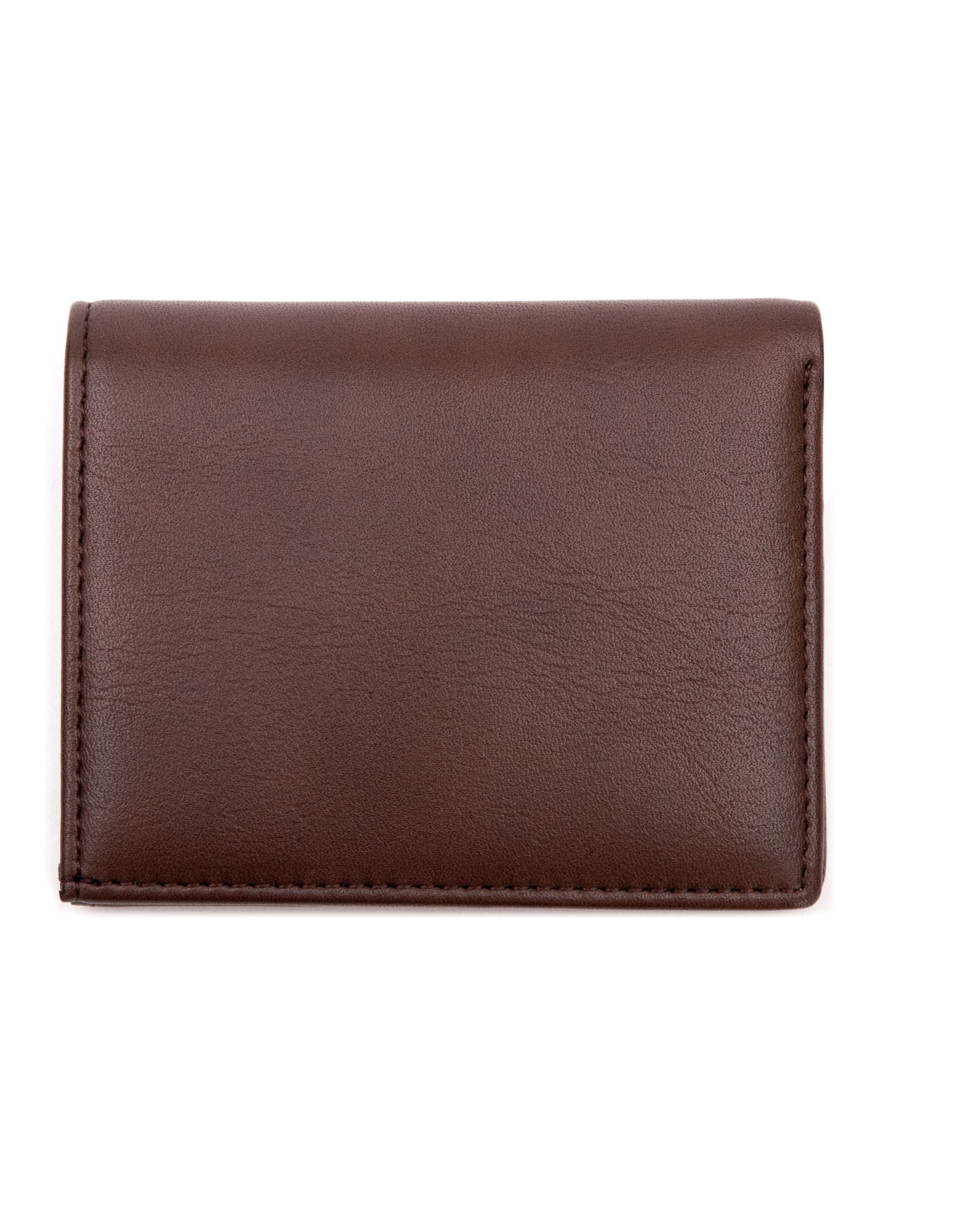 BROOME Unisex Wallet in Brown made from ECO PU vegan leather, featuring 10 card slots and a currency compartment, presented in a signature box.