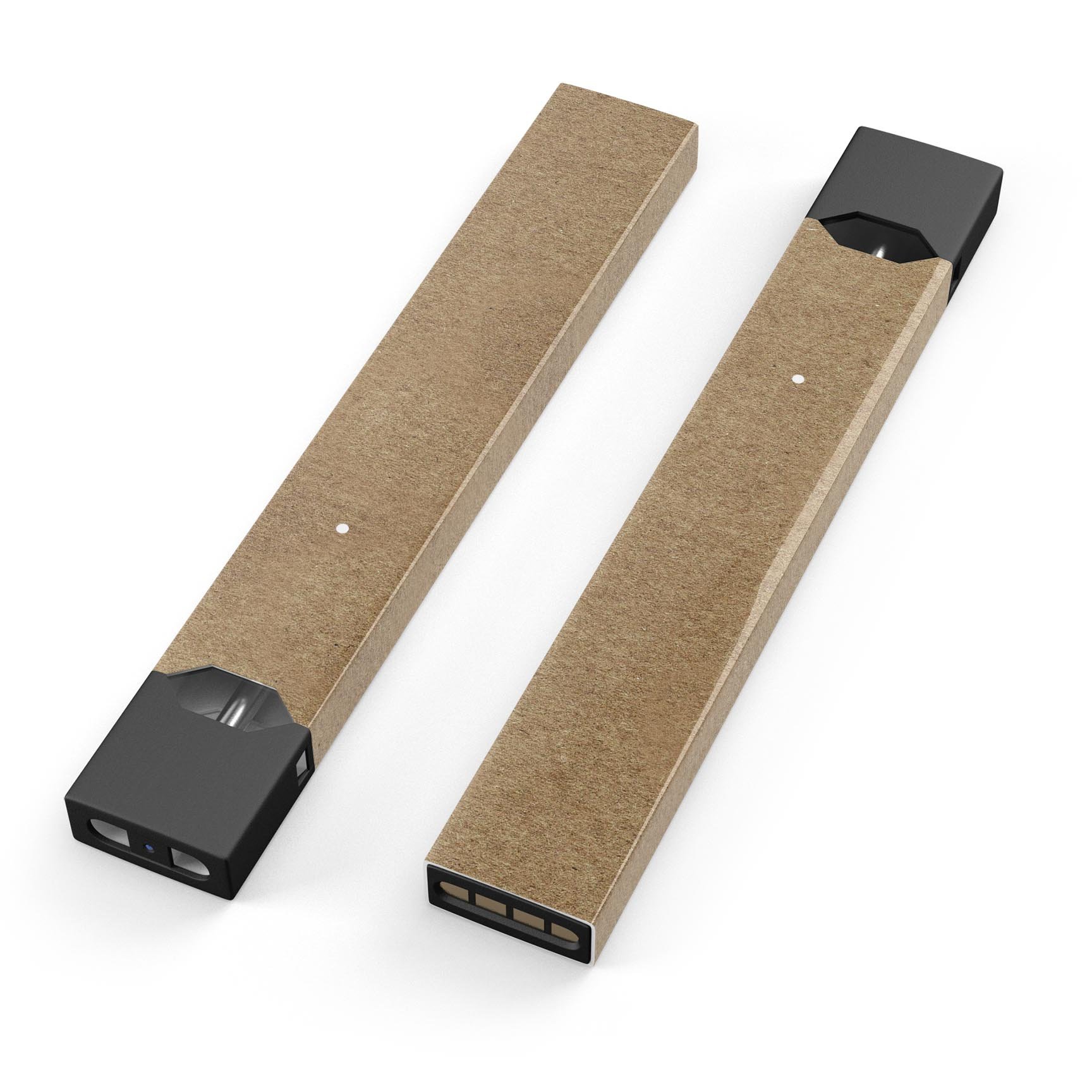 Brown Cork Surface skin-wrap sticker designed for JUUL vaping device, showcasing a stylish and protective design.