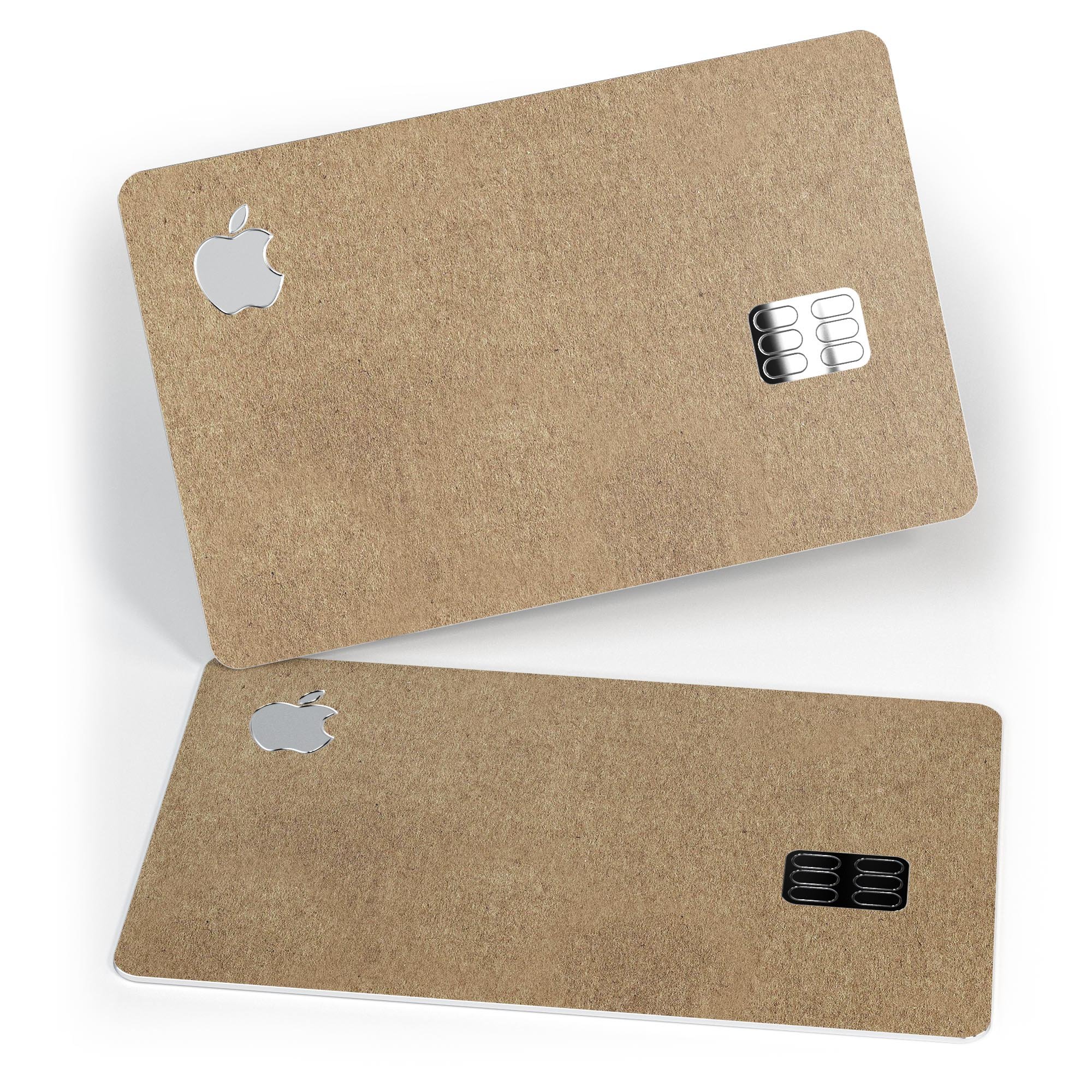 Brown Cork Surface decal skin for Apple Card, showcasing its premium design and protective features.