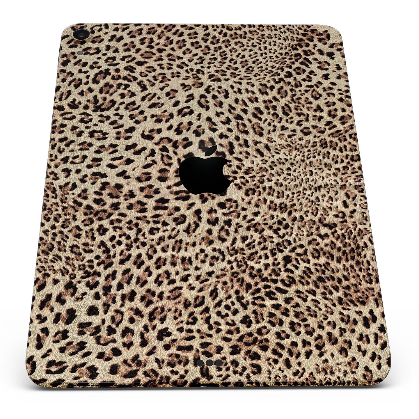 Brown Vector Leopard Print skin decal for Apple iPad, showcasing a stylish leopard pattern on a sleek surface.