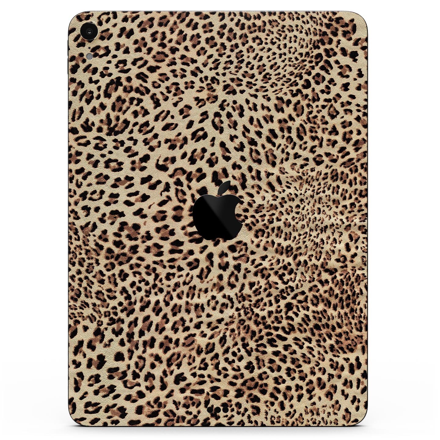 Brown Vector Leopard Print skin decal for Apple iPad, showcasing a stylish leopard pattern on a sleek surface.