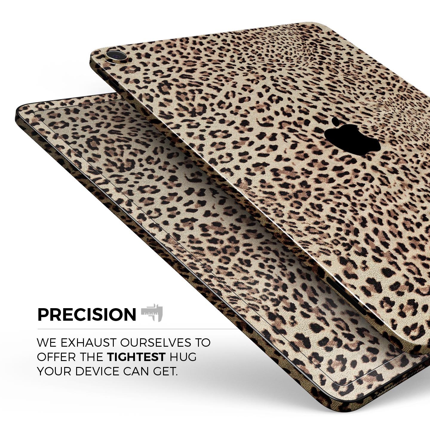 Brown Vector Leopard Print skin decal for Apple iPad, showcasing a stylish leopard pattern on a sleek surface.