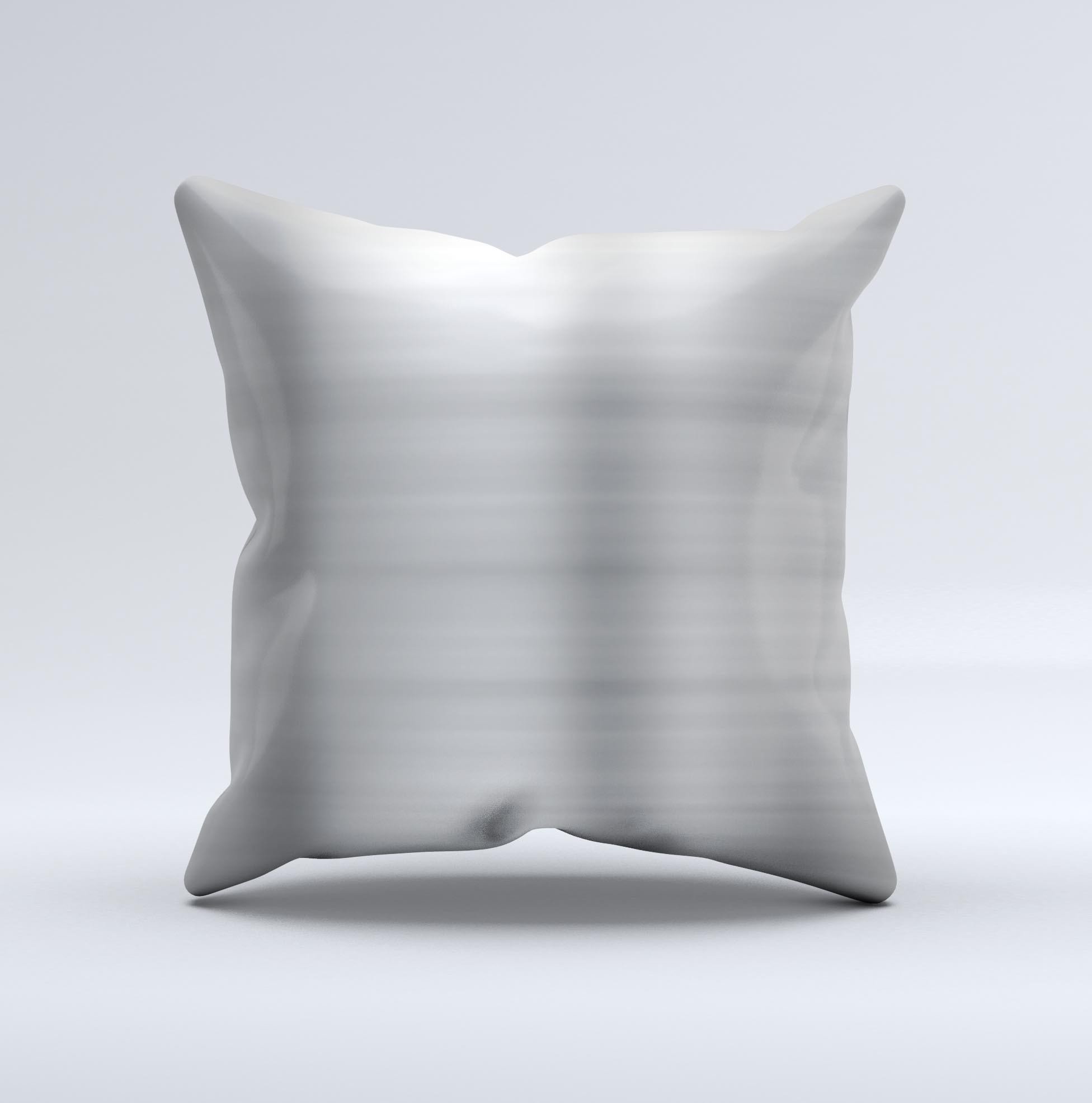 Brushed Metal Surface Ink-Fuzed Decorative Throw Pillow showcasing unique handcrafted design and high-quality fabric.