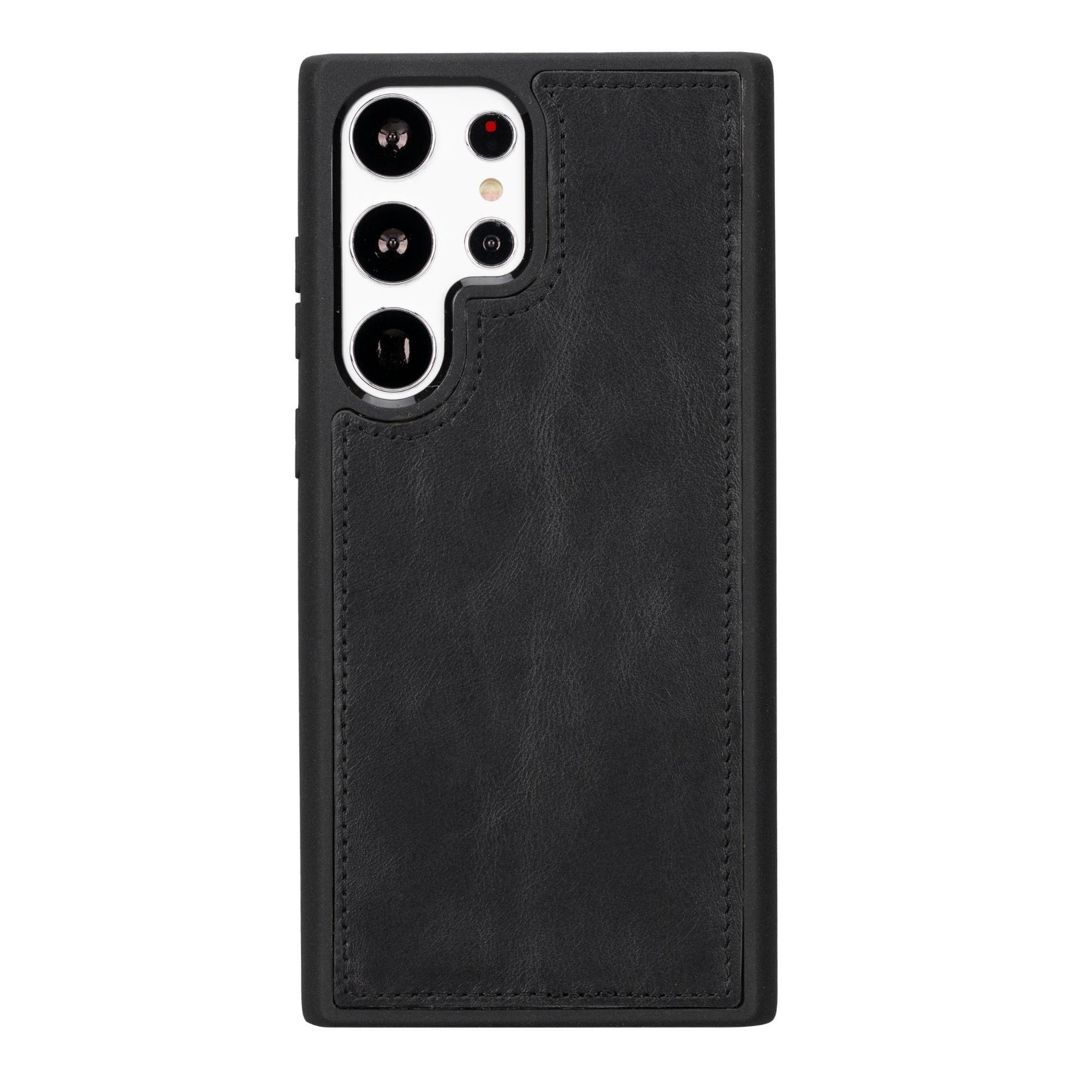 Buffalo Samsung Galaxy S20 Series Detachable Leather Wallet Case showcasing its sleek design, card compartments, and kickstand feature.