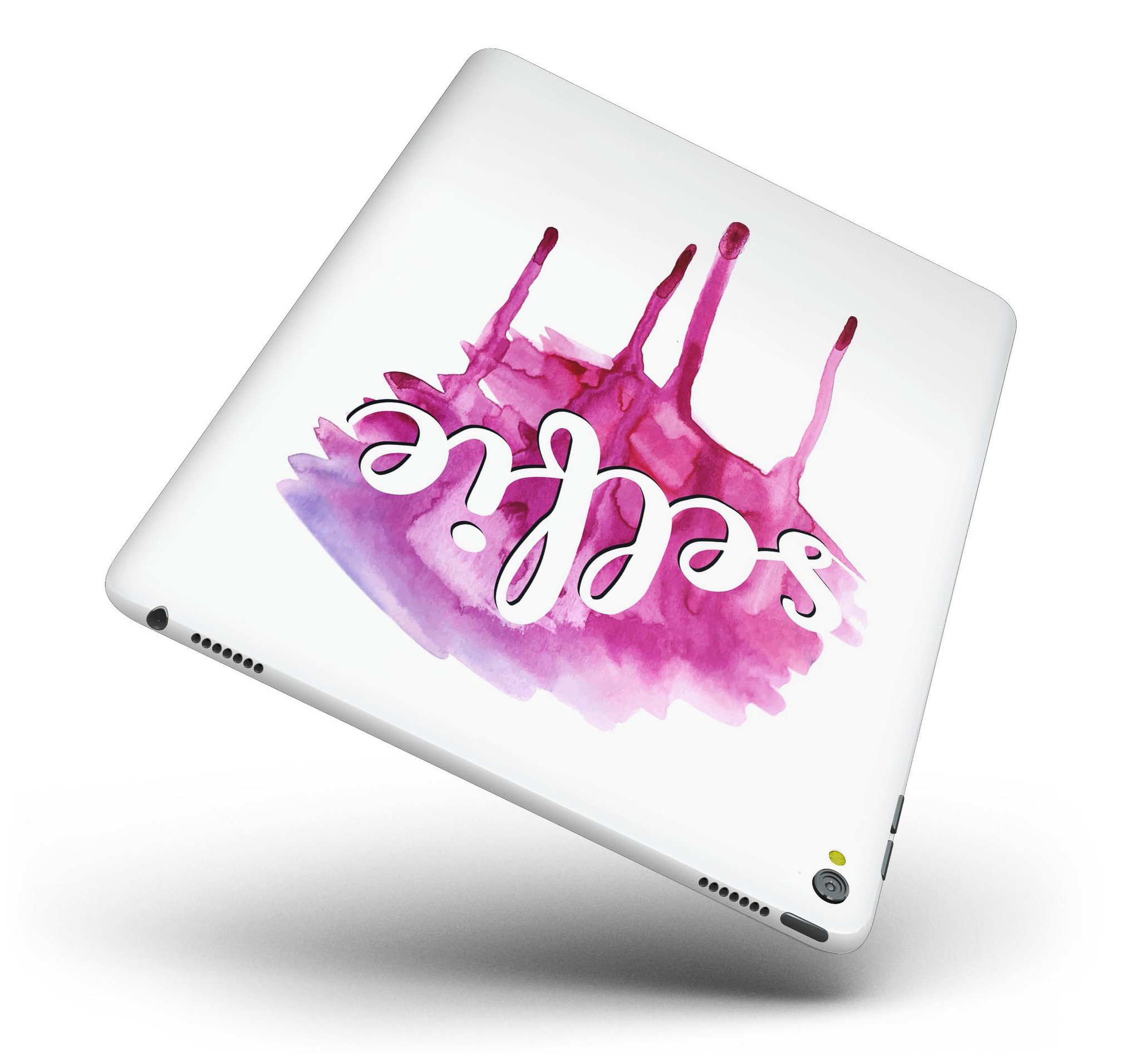 But First, Selfie Full Body Skin for iPad Pro, showcasing vibrant design and premium vinyl material.