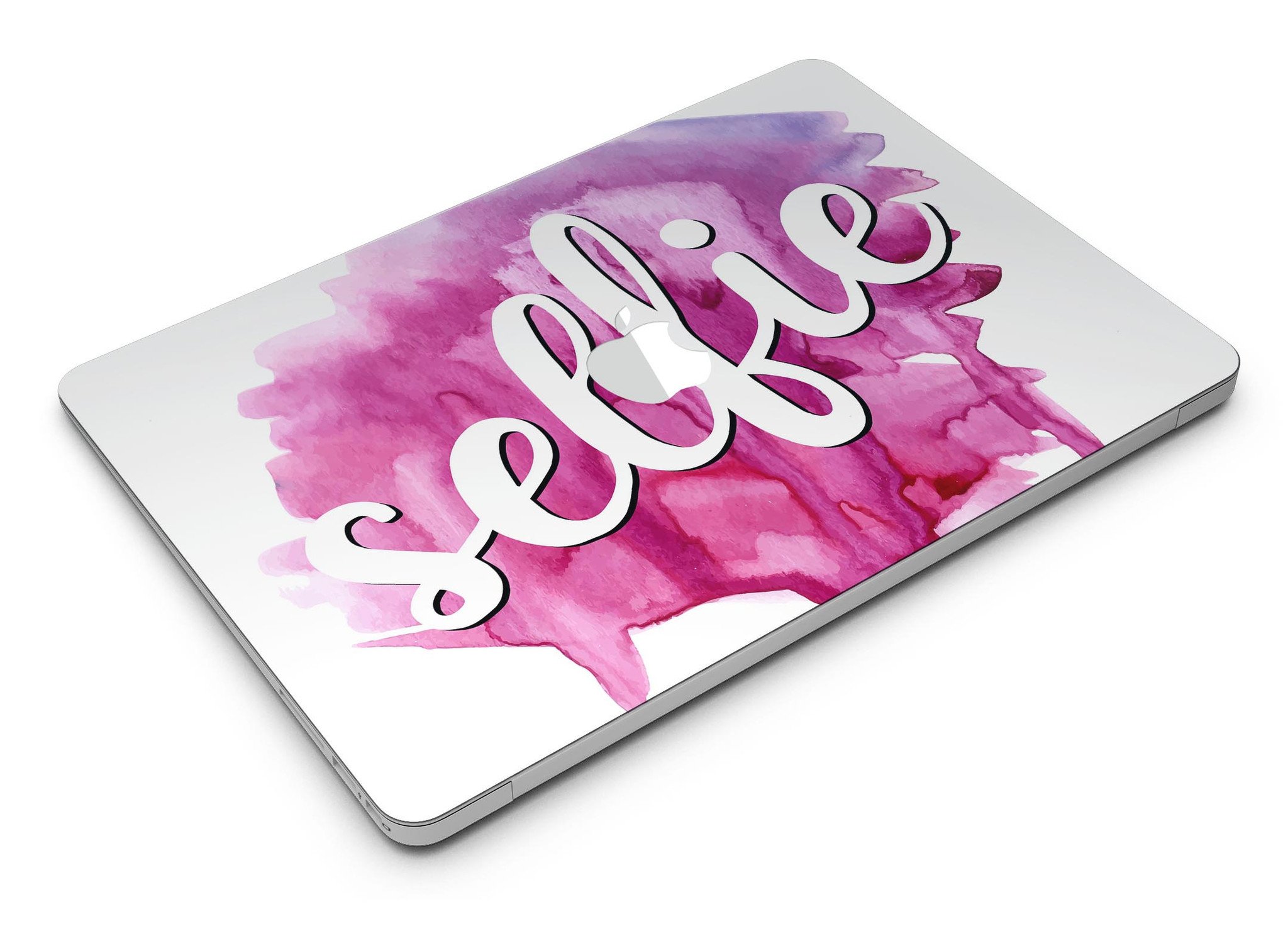 But First Selfie MacBook Air Skin Kit featuring vibrant design and premium vinyl material for protection and style.