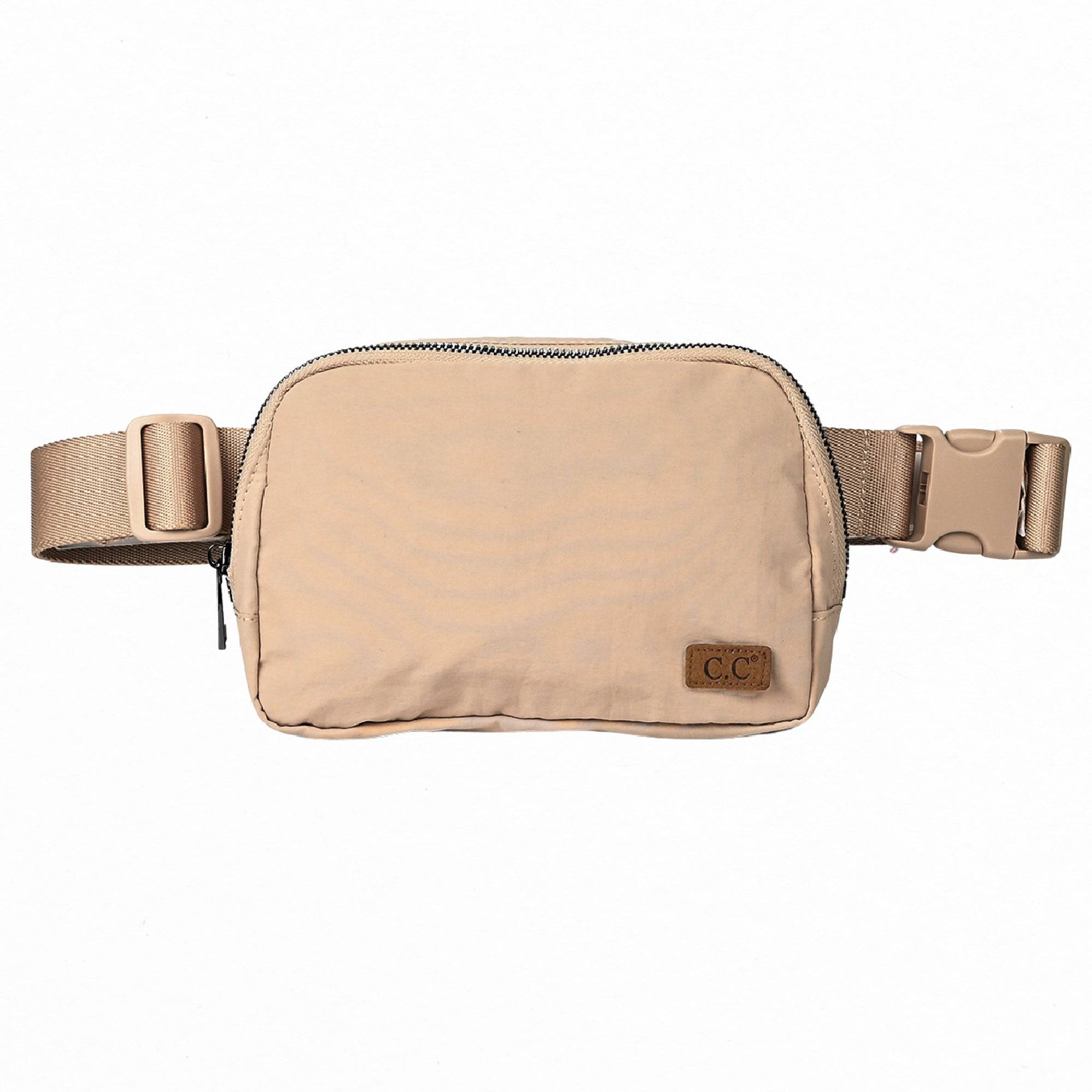 CC Basic Belt Bag Fanny Pack in various colors, showcasing adjustable strap and waterproof material.