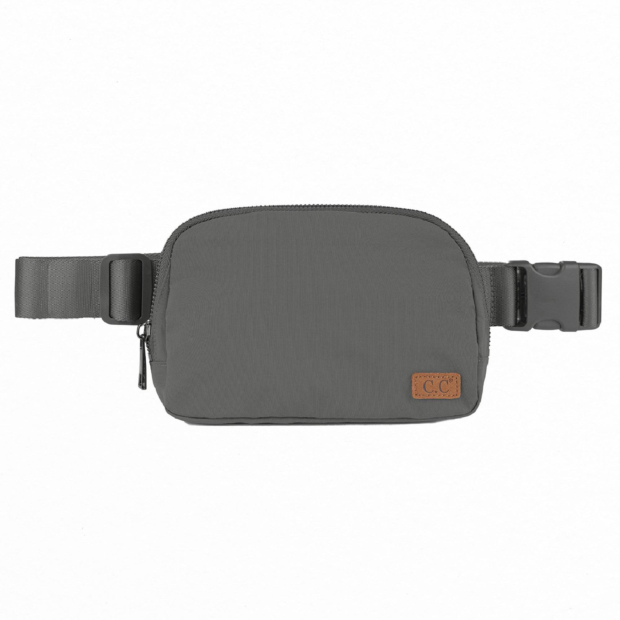 CC Basic Belt Bag Fanny Pack in various colors, showcasing adjustable strap and waterproof material.