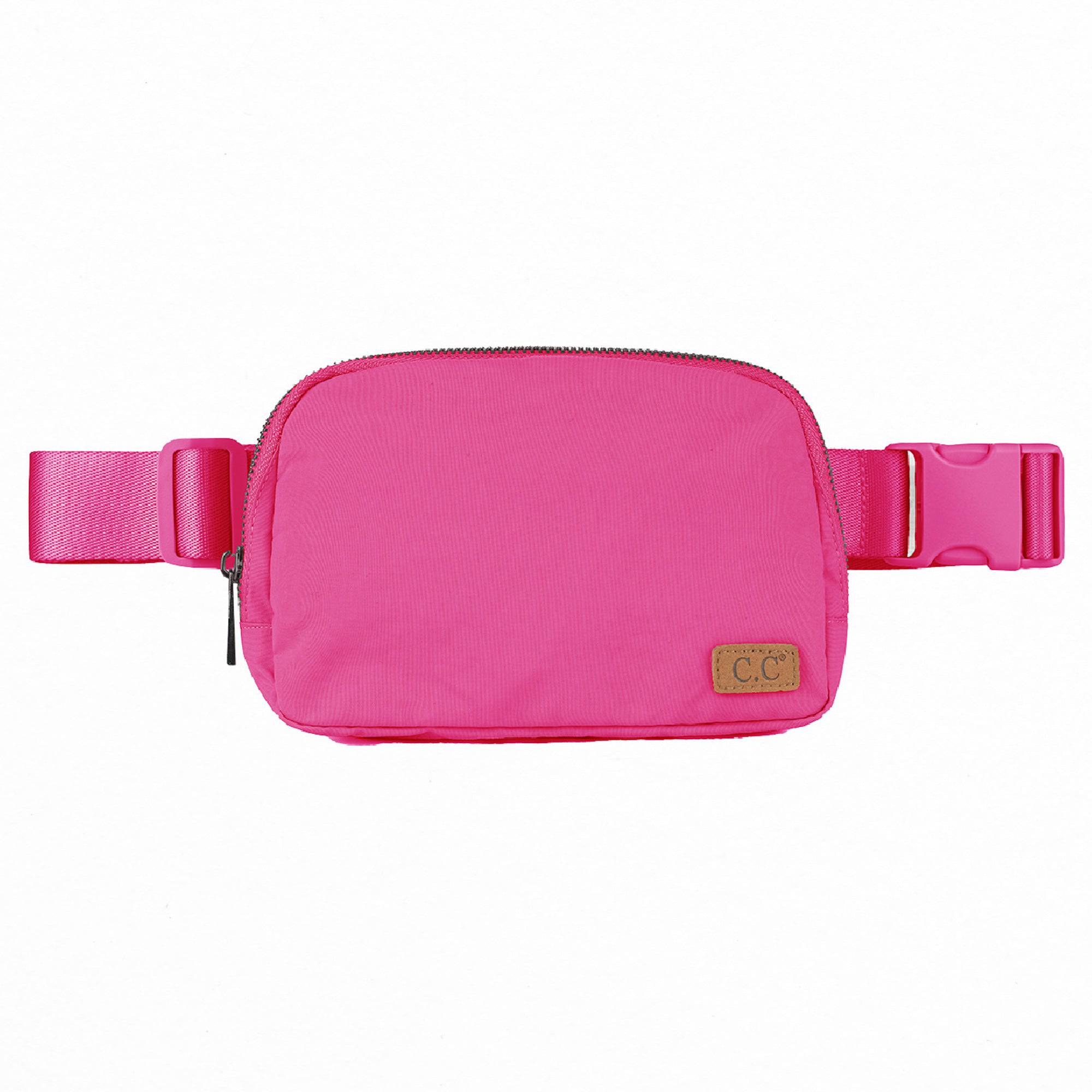 CC Basic Belt Bag Fanny Pack in various colors, showcasing adjustable strap and waterproof material.