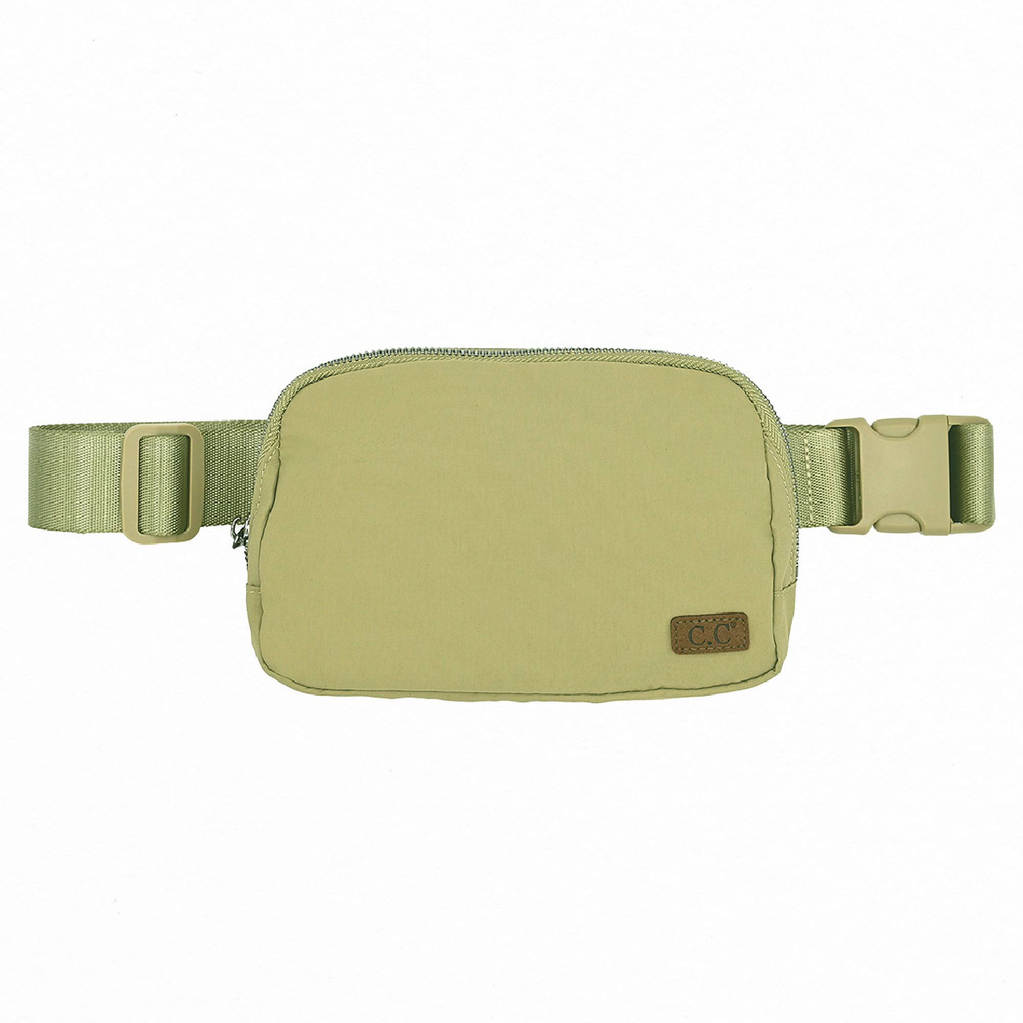 CC Basic Belt Bag Fanny Pack in various colors, showcasing adjustable strap and waterproof material.