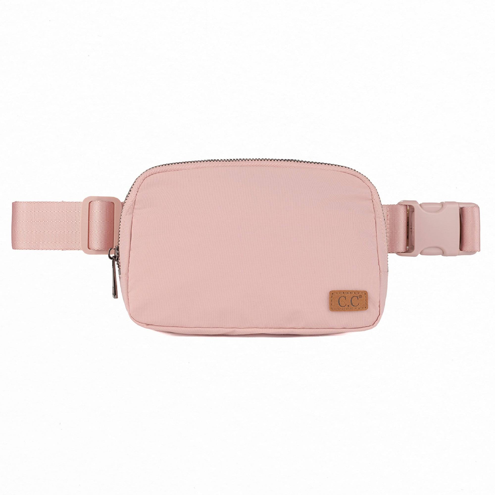 CC Basic Belt Bag Fanny Pack in various colors, showcasing adjustable strap and waterproof material.