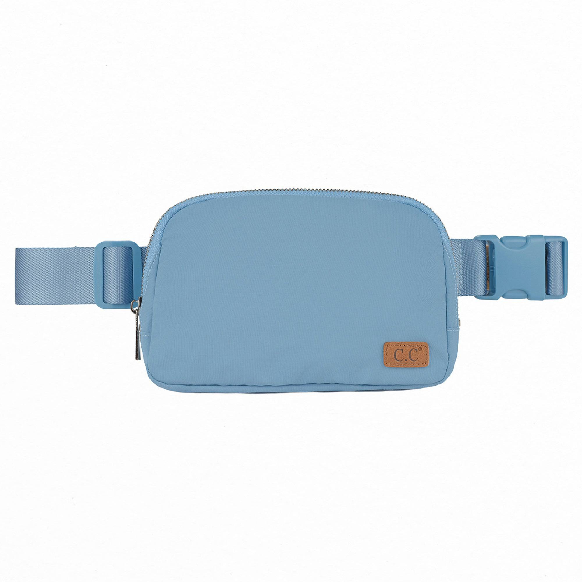 CC Basic Belt Bag Fanny Pack in various colors, showcasing adjustable strap and waterproof material.