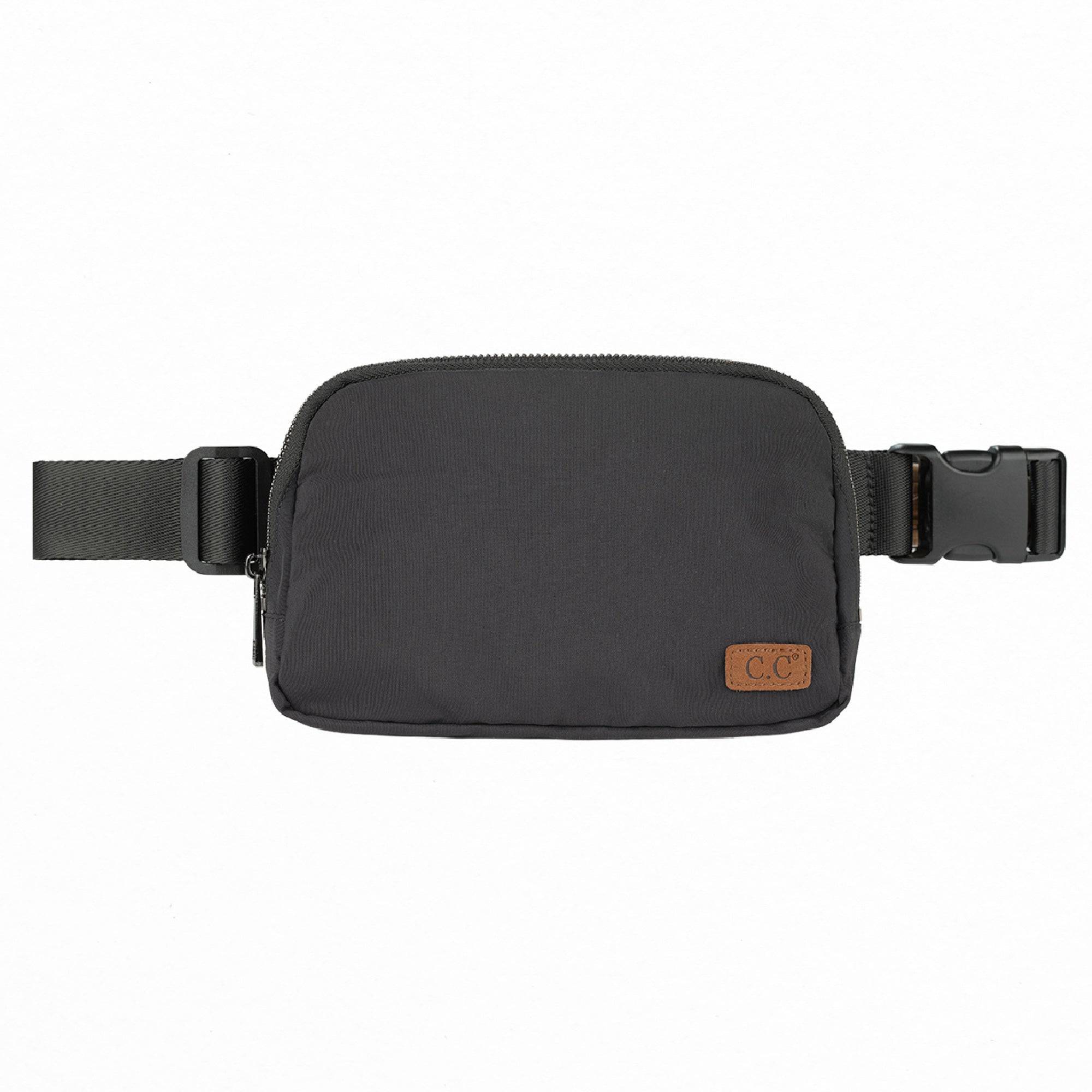 CC Basic Belt Bag Fanny Pack in various colors, showcasing adjustable strap and waterproof material.