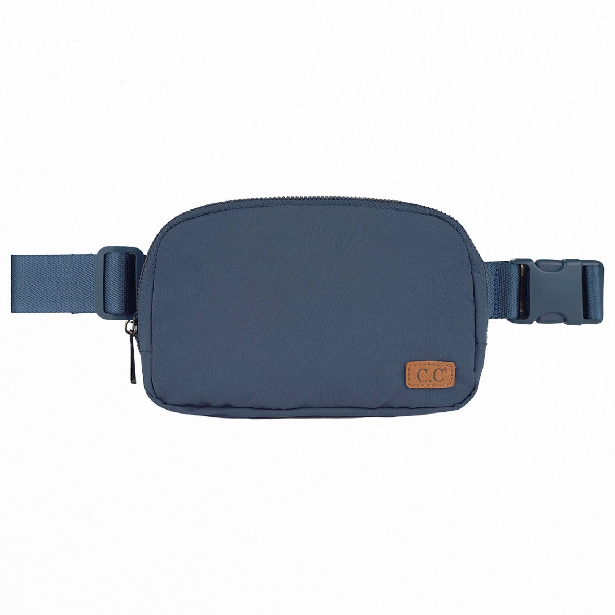 CC Basic Belt Bag Fanny Pack in various colors, showcasing adjustable strap and waterproof material.