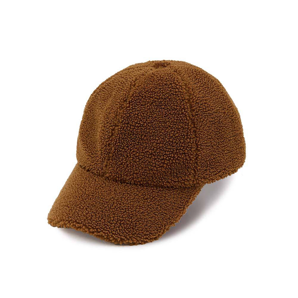 CC Cozy Sherpa Cap featuring soft sherpa material and adjustable velcro strap, suitable for youth and adults.