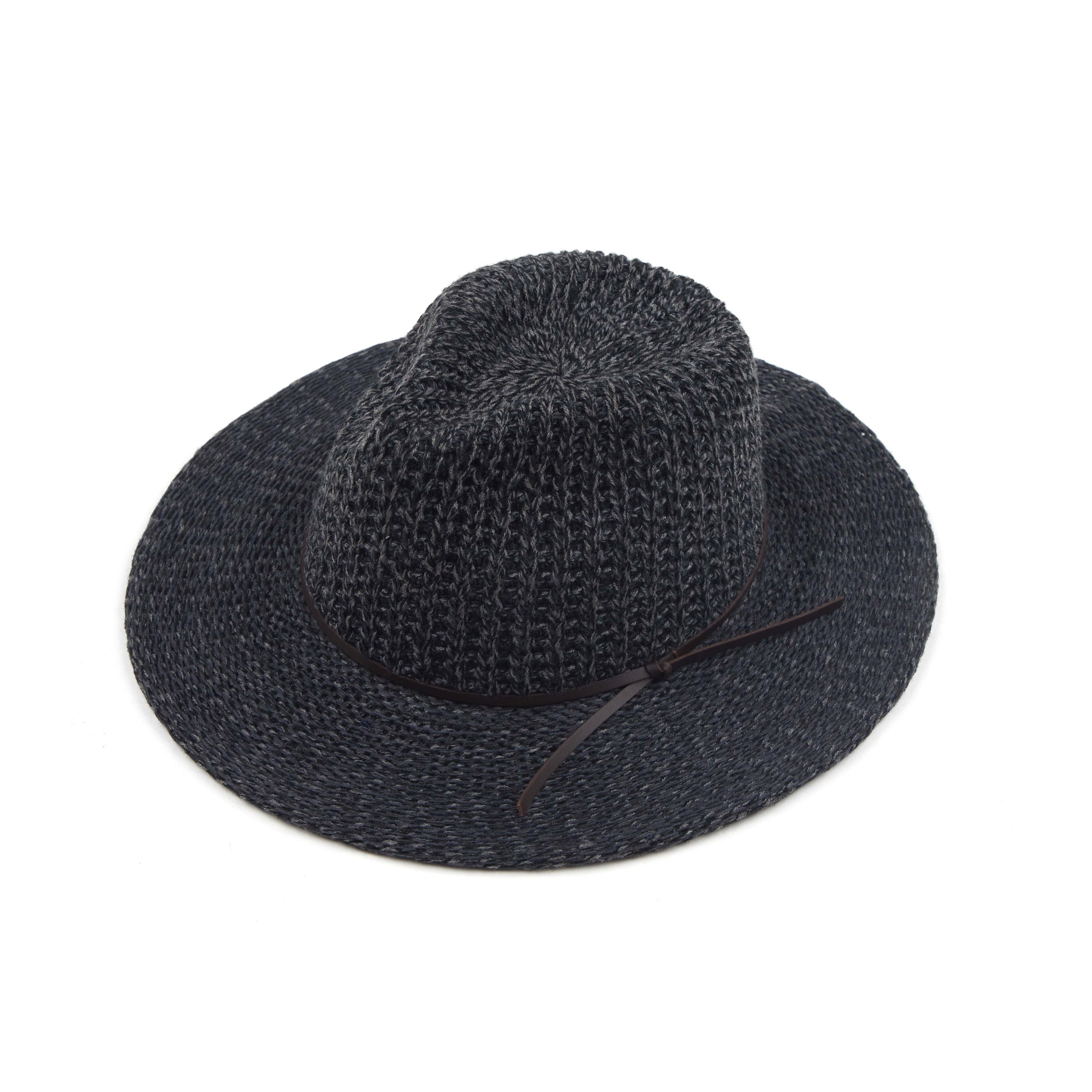 Stylish CC Fedora Knitted Hat in various colors, showcasing its adjustable inner band and lightweight design.