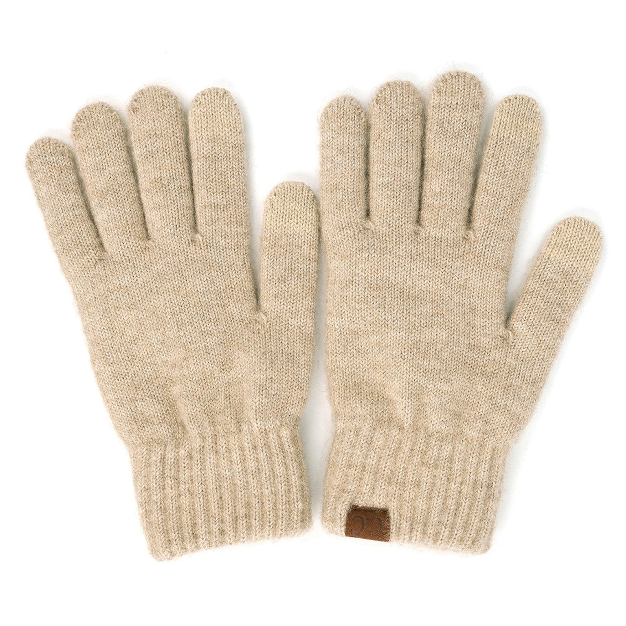 CC Gloves Heather Classic made from recycled yarn, featuring touchscreen compatible fingertips and stylish design.