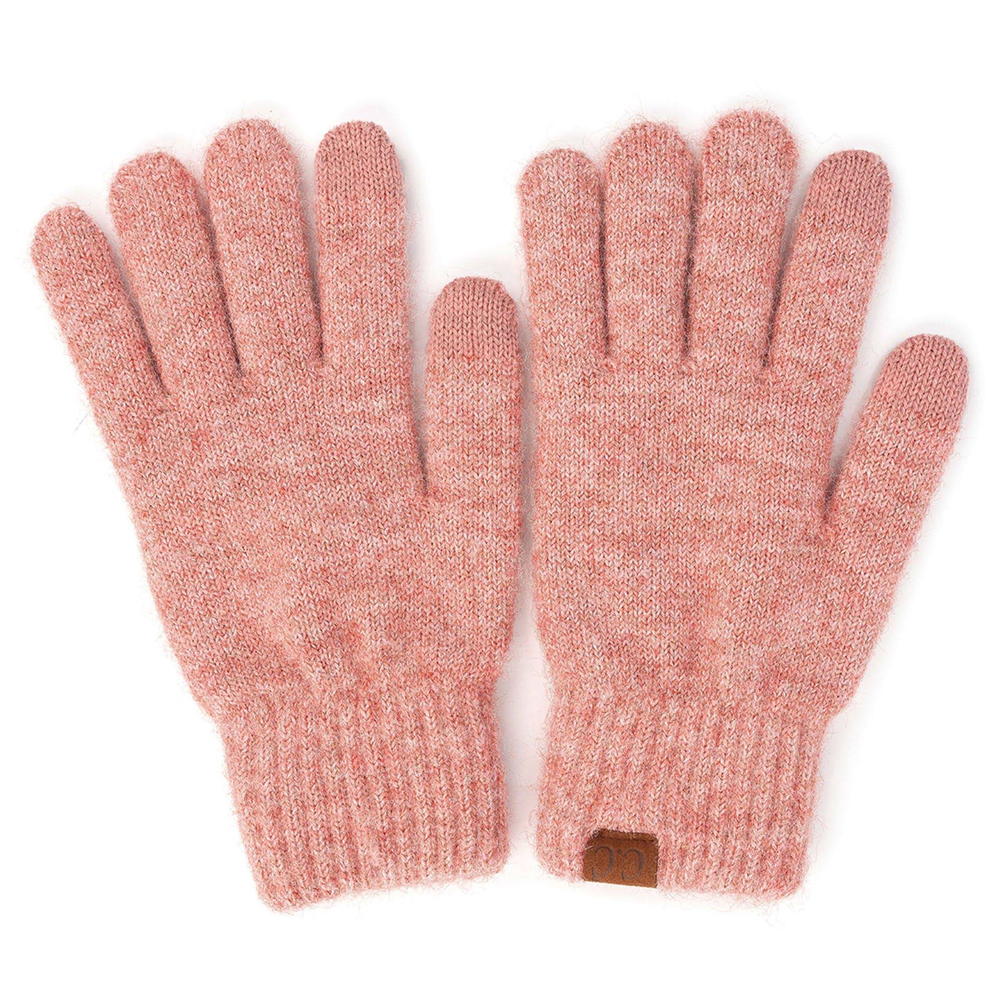 CC Gloves Heather Classic made from recycled yarn, featuring touchscreen compatible fingertips and stylish design.