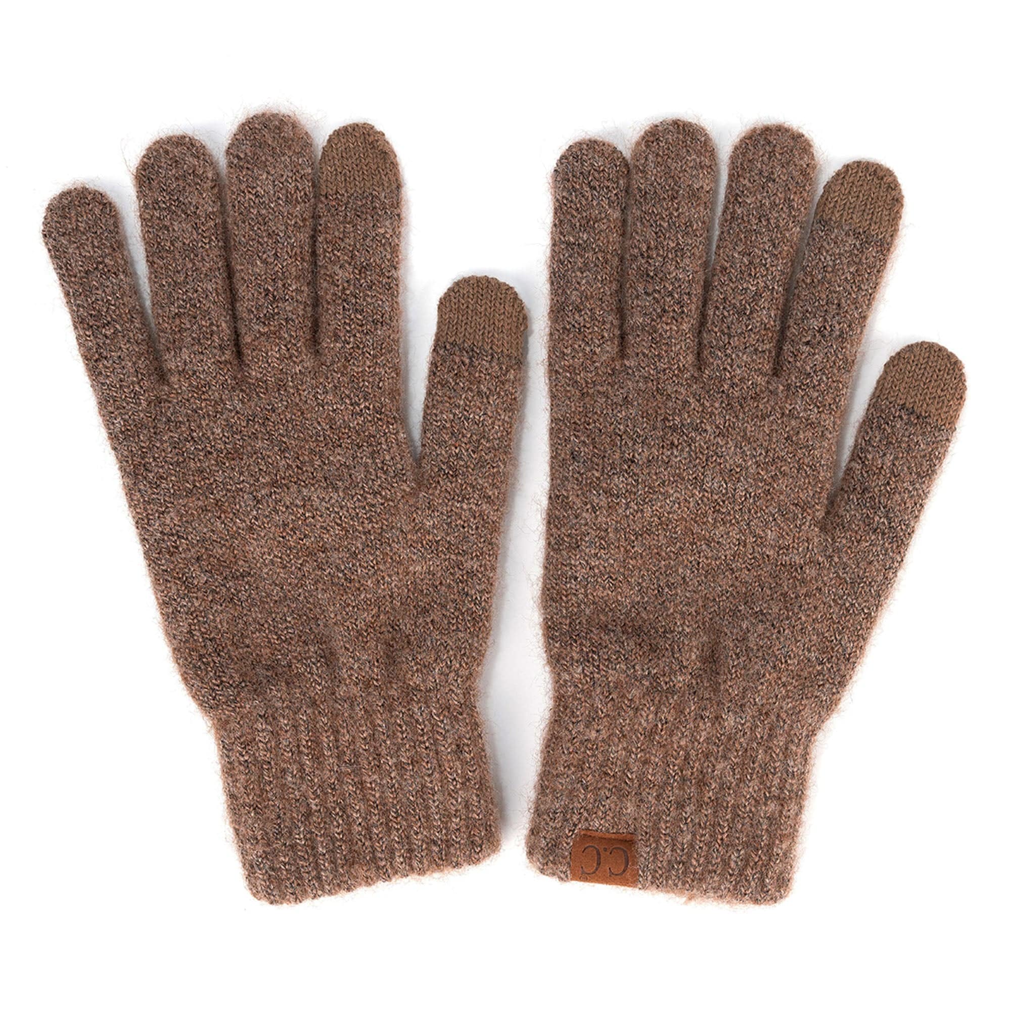 CC Gloves Heather Classic made from recycled yarn, featuring touchscreen compatible fingertips and stylish design.