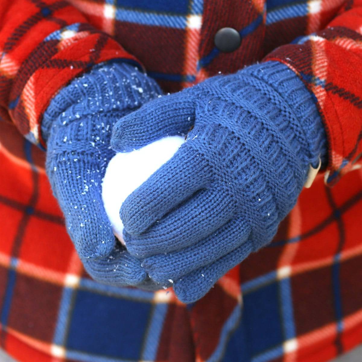 A pair of CC Kids Touchscreen Gloves in various colors, showcasing their soft texture and touchscreen fingertips.