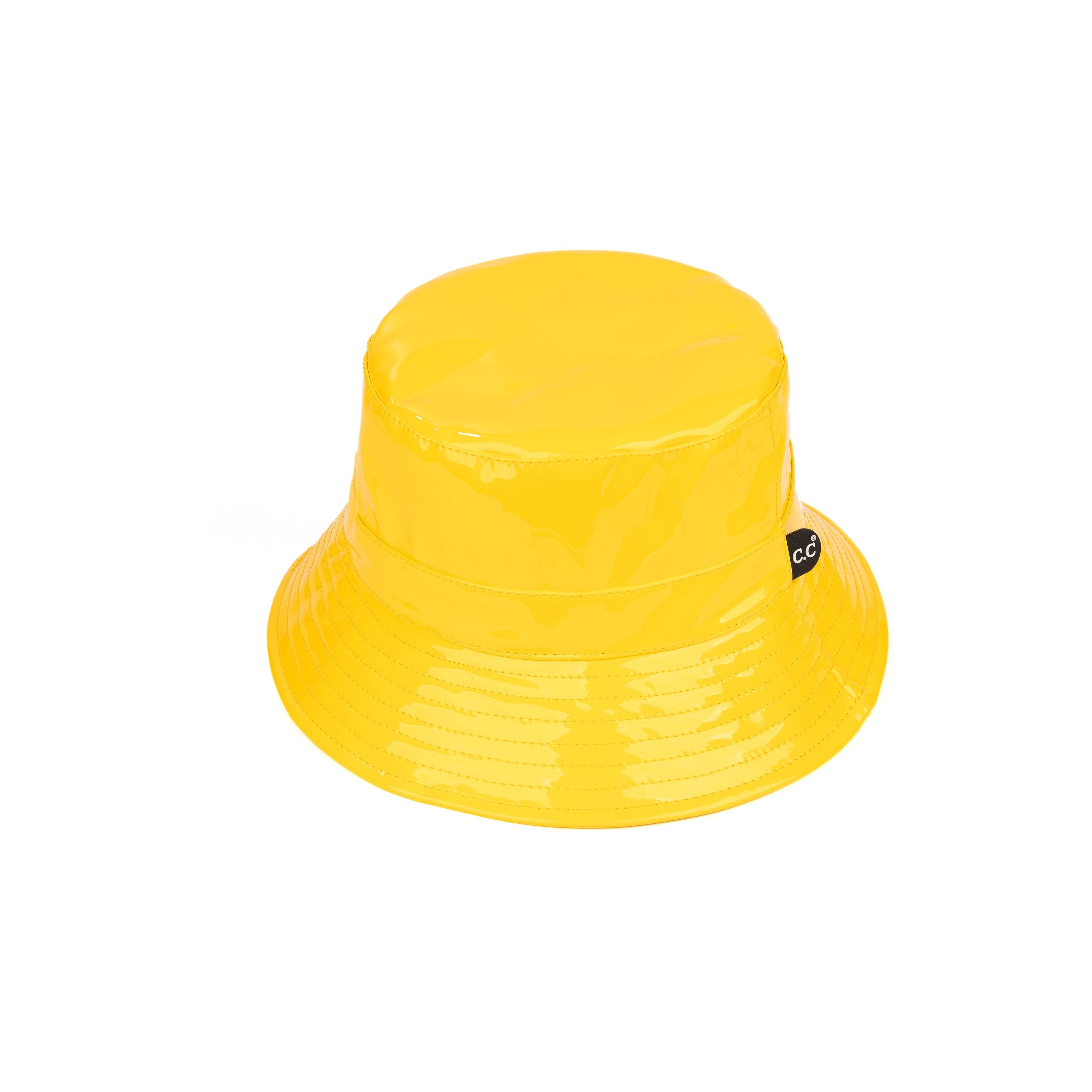 CC Luxury Waterproof Bucket Hat in various colors, showcasing its stylish design and adjustable inner band.