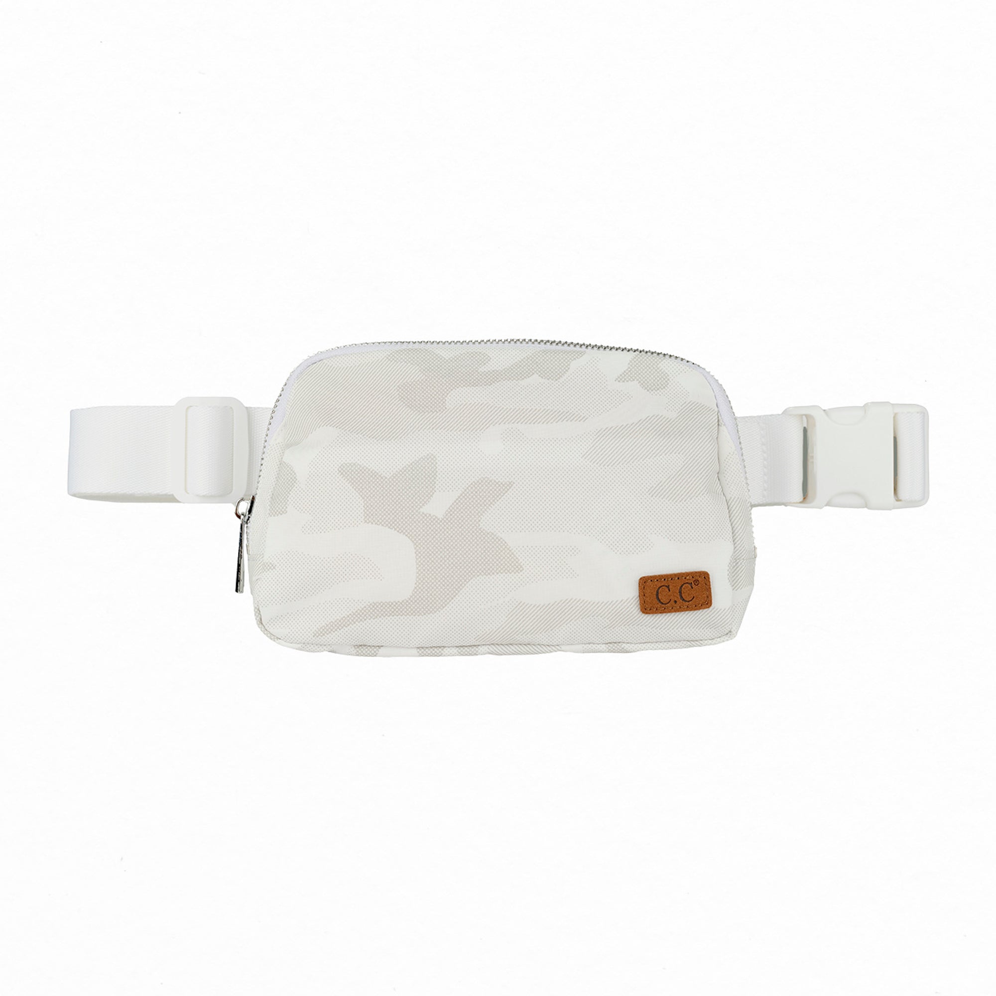 CC Outdoor Belt Bag Fanny Pack featuring camouflage design, adjustable strap, and waterproof material, ideal for outdoor activities.