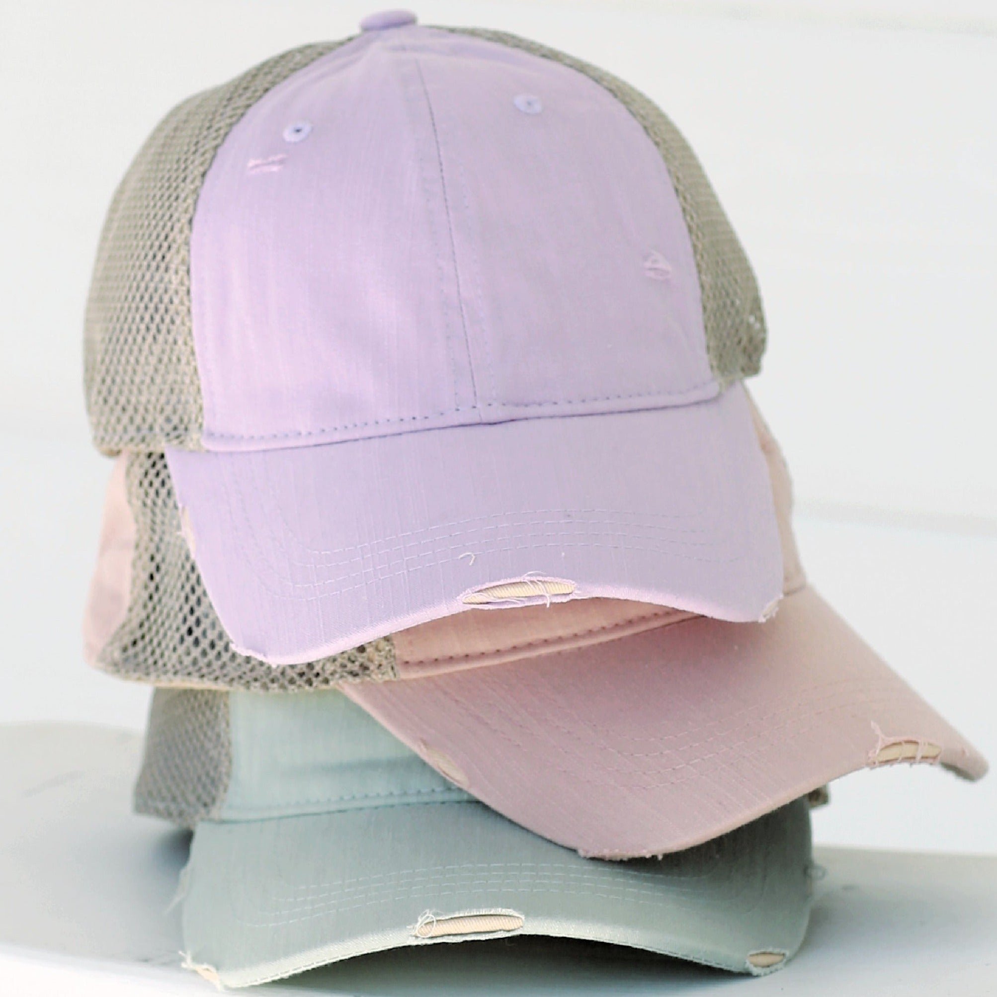 CC Solid Cotton Athleisure Cap featuring ponytail access, adjustable strap, and soft cotton material, suitable for women, teens, and kids.