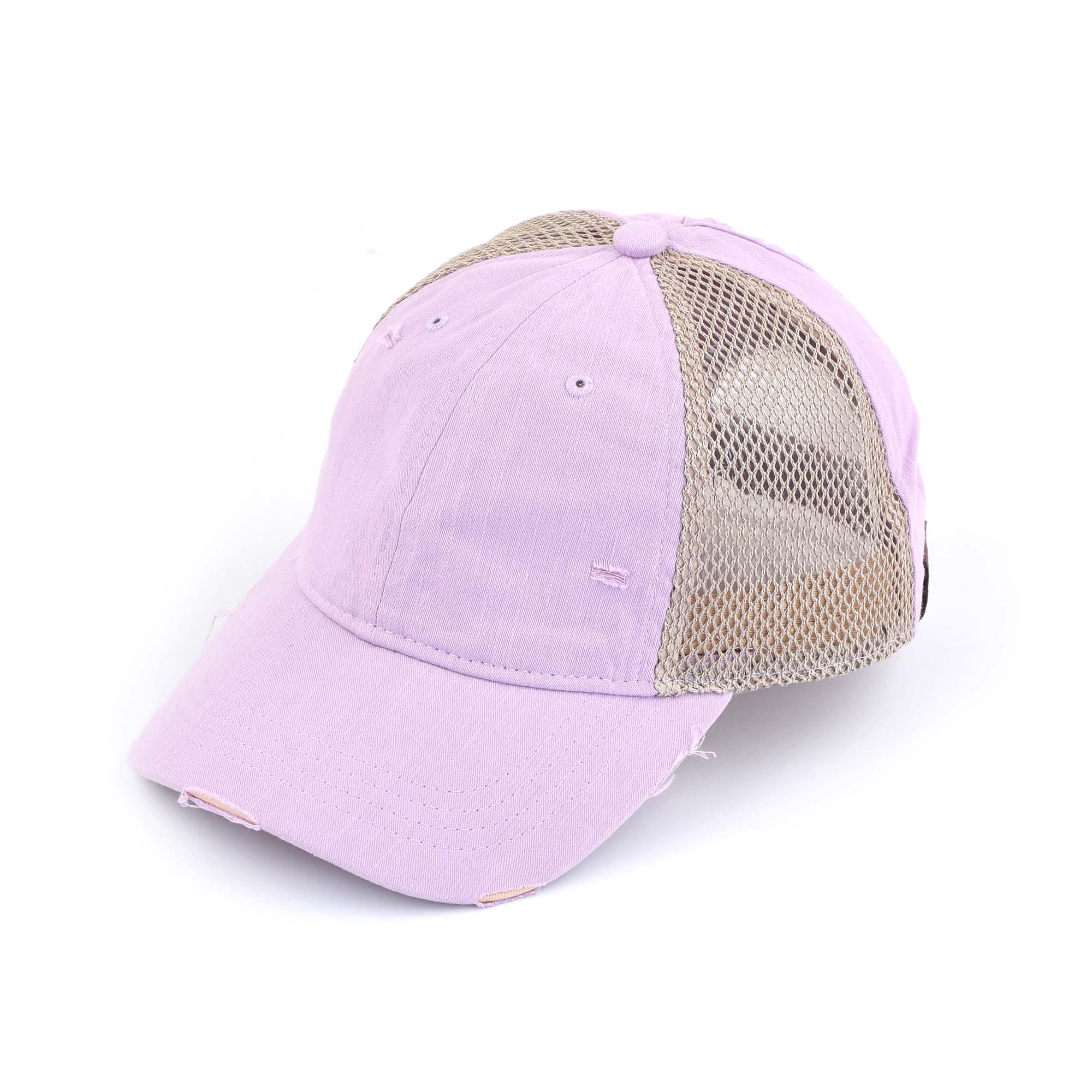 CC Solid Cotton Athleisure Cap featuring ponytail access, adjustable strap, and soft cotton material, suitable for women, teens, and kids.