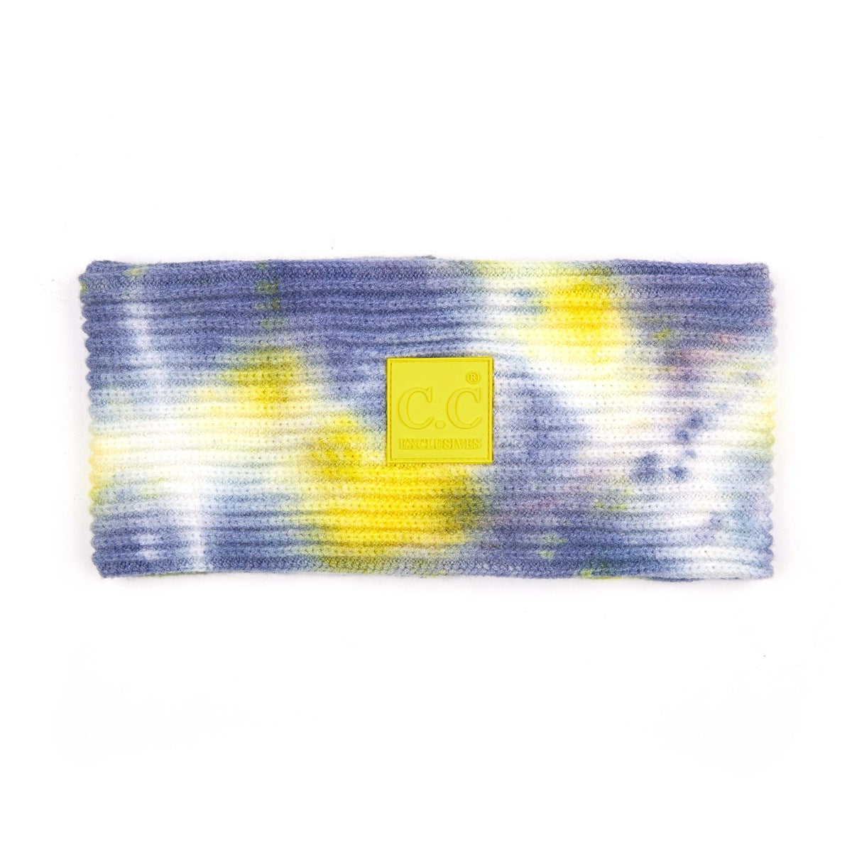 Colorful CC Tie Dye Head Wrap showcasing unique patterns and soft fabric, perfect for stylish ear coverage.