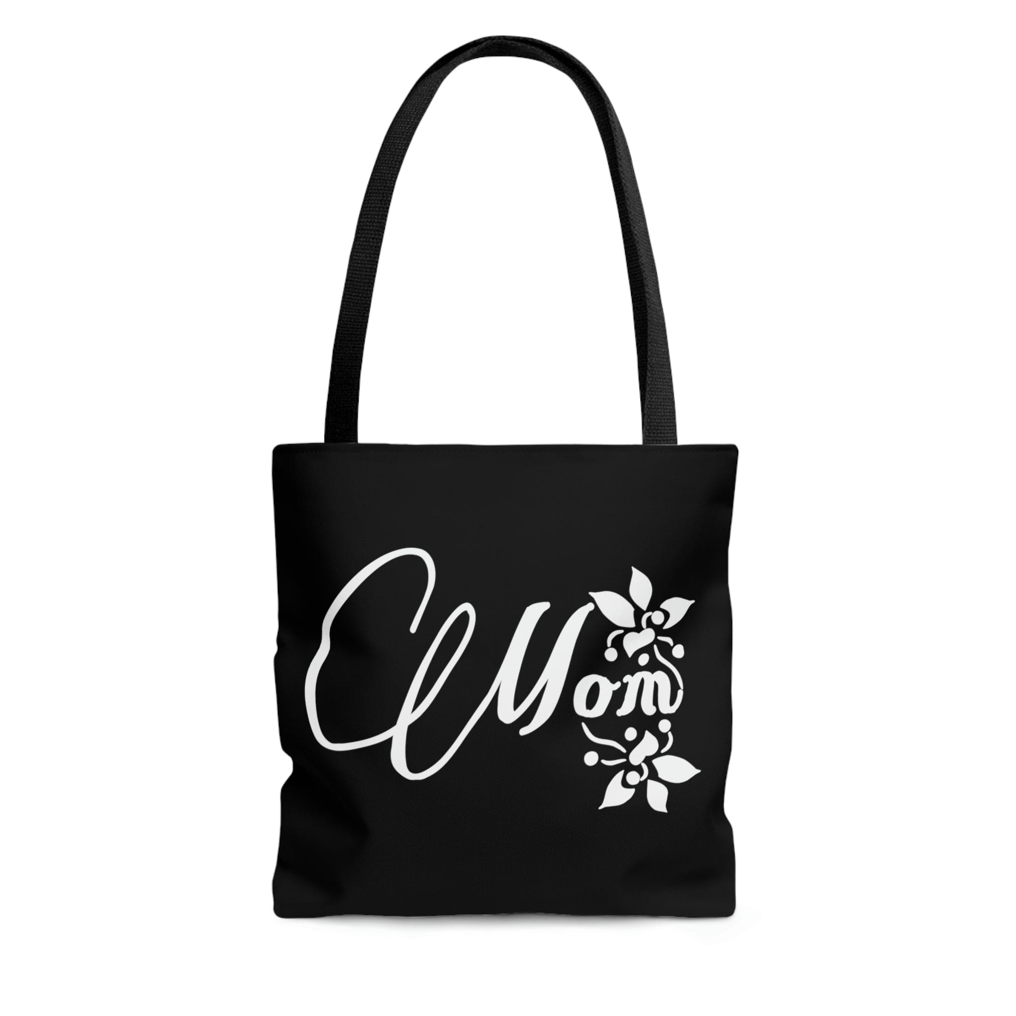 Stylish Canvas Tote Bag with black cotton handles and boxed corners, perfect for moms.